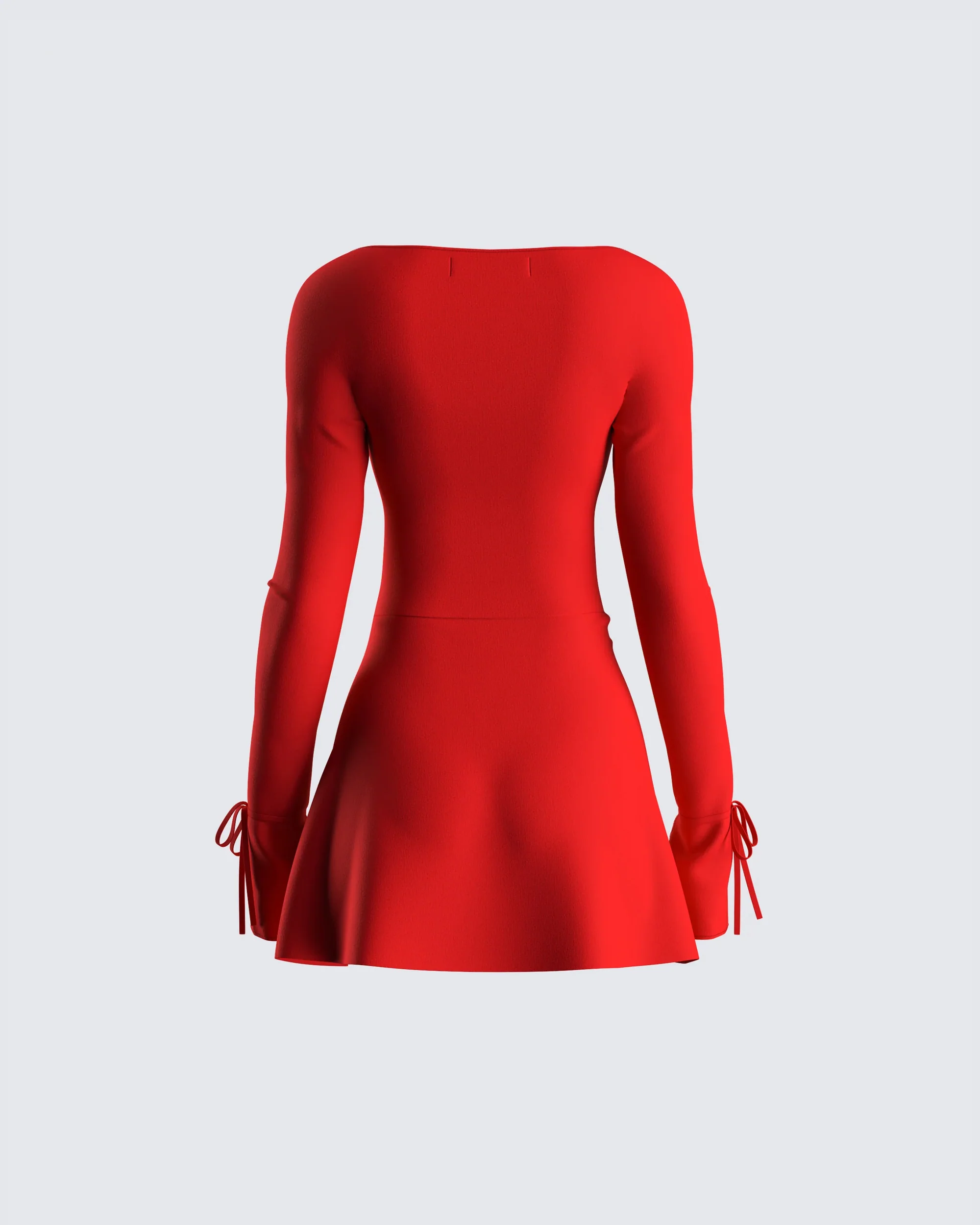 Kesia Red Mini Dress - Image 3