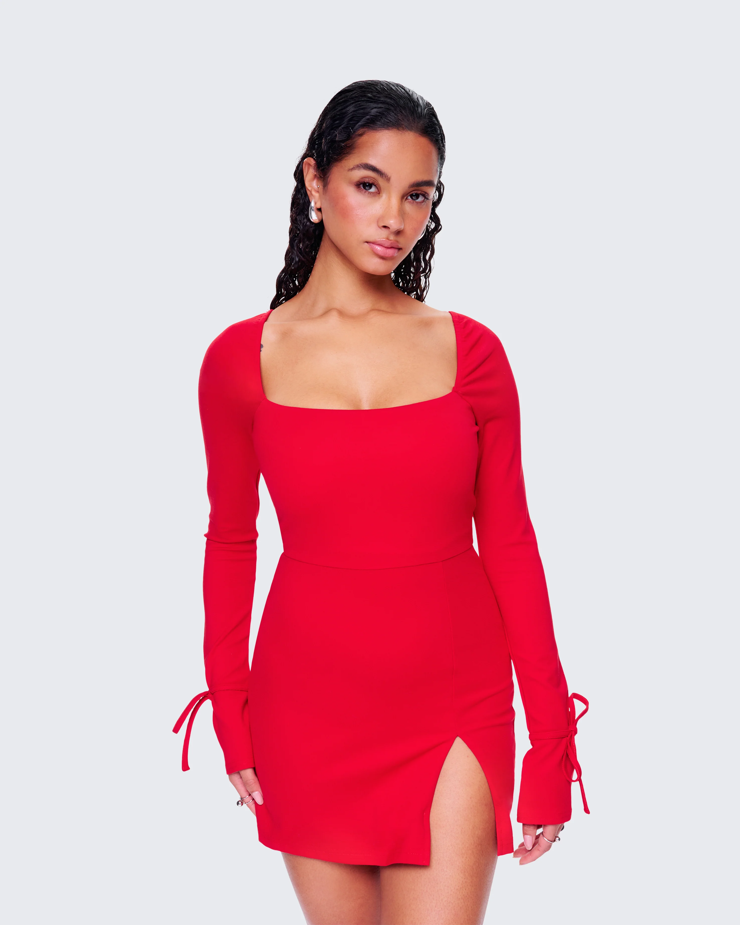 Kesia Red Mini Dress - Image 8