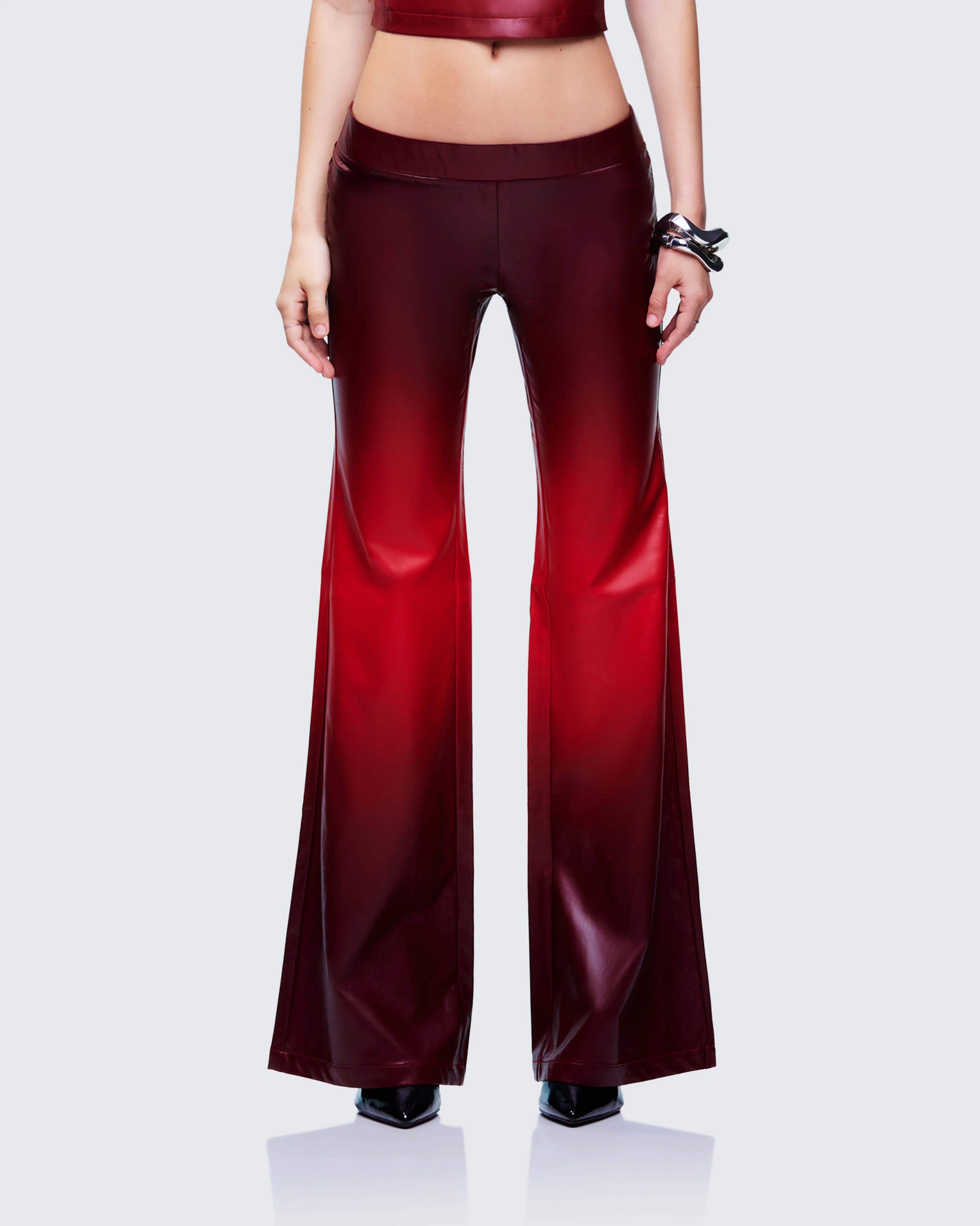 Kiara Multi Ombre Vegan Leather Pants - Image 2