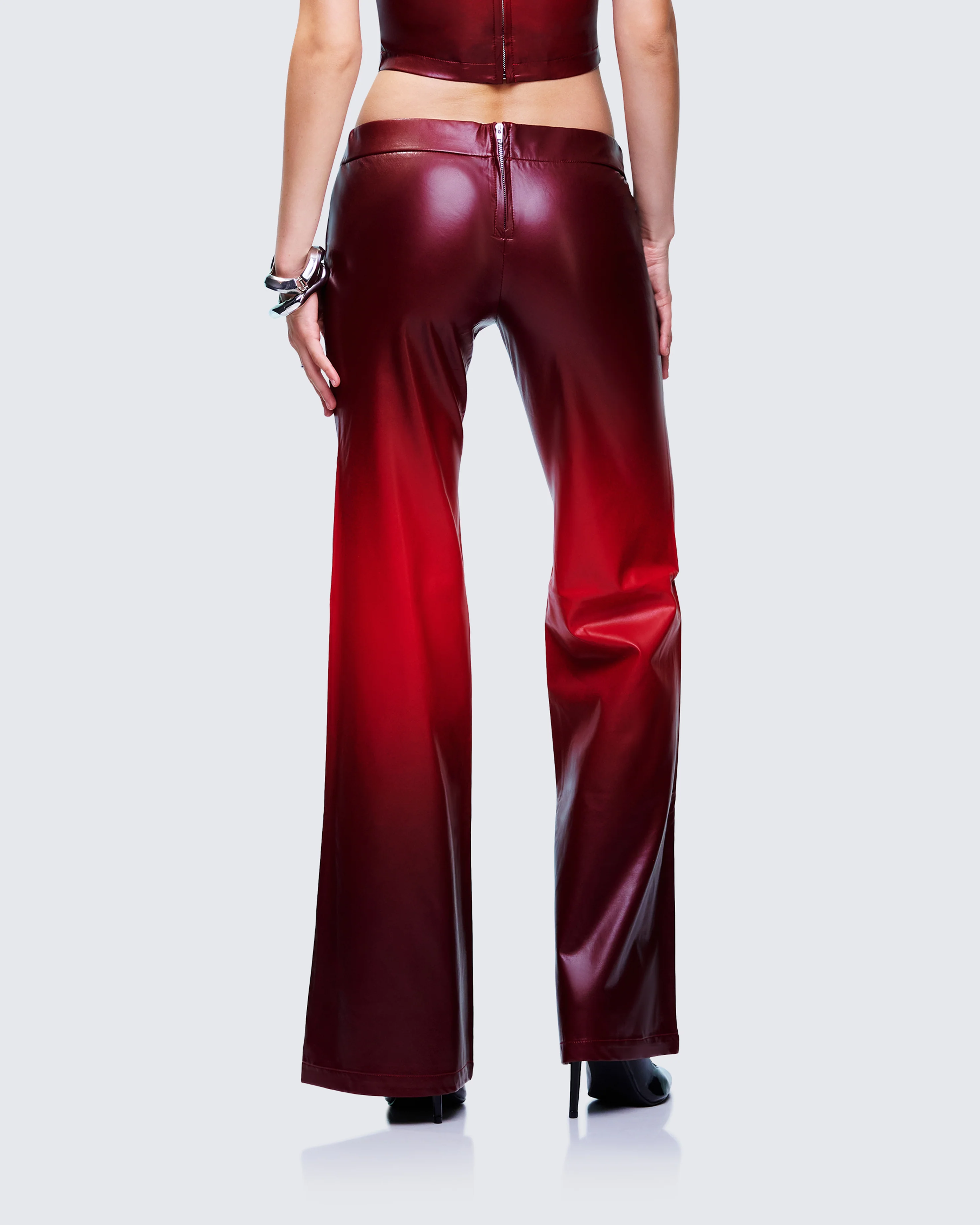 Kiara Multi Ombre Vegan Leather Pants - Image 4