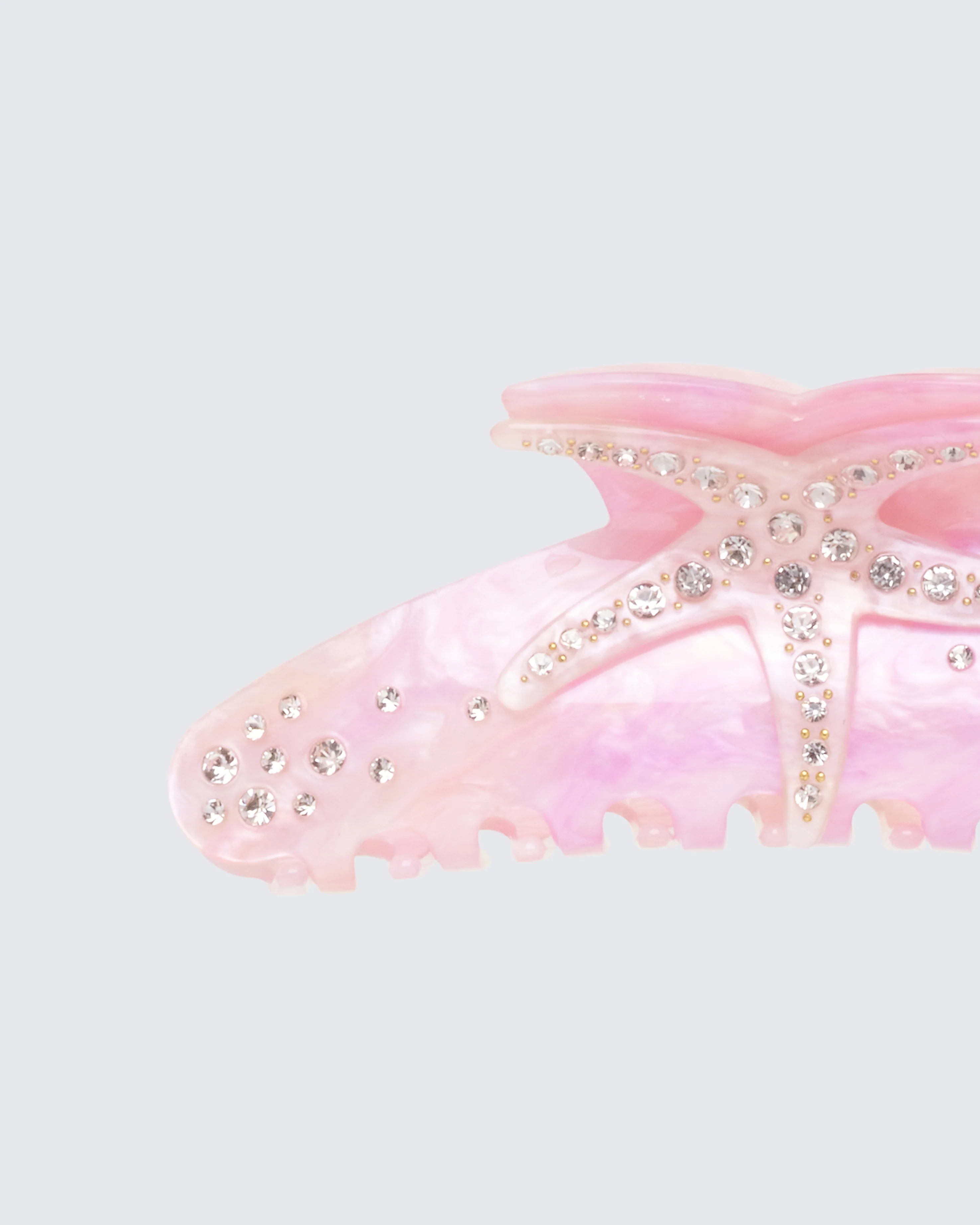 Kismet Pink Diamante Starfish Hair Claw - Image 3