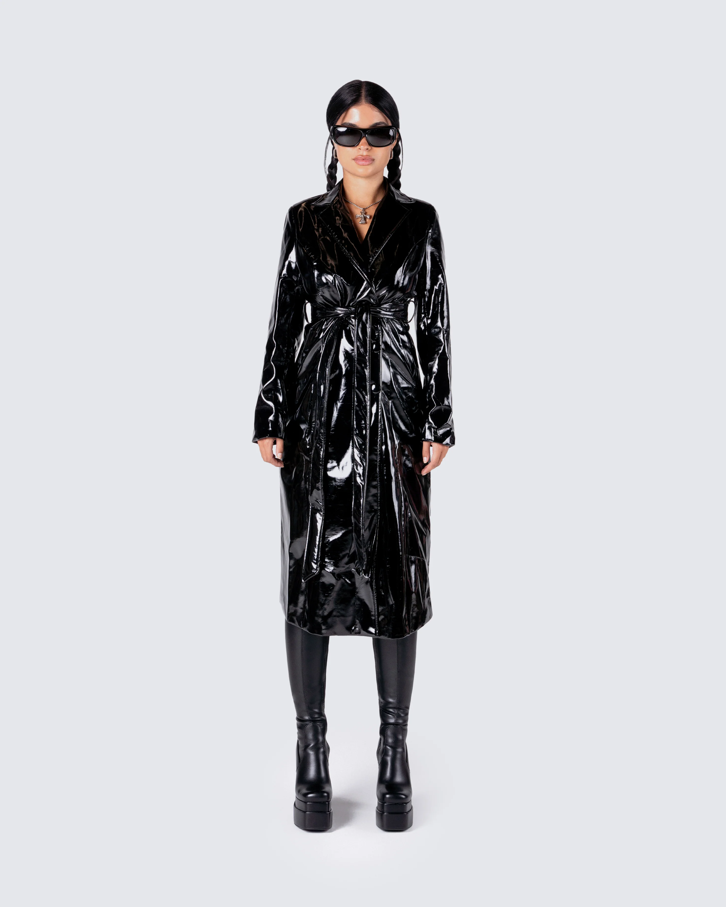Knox Vegan Leather Coat - Image 4