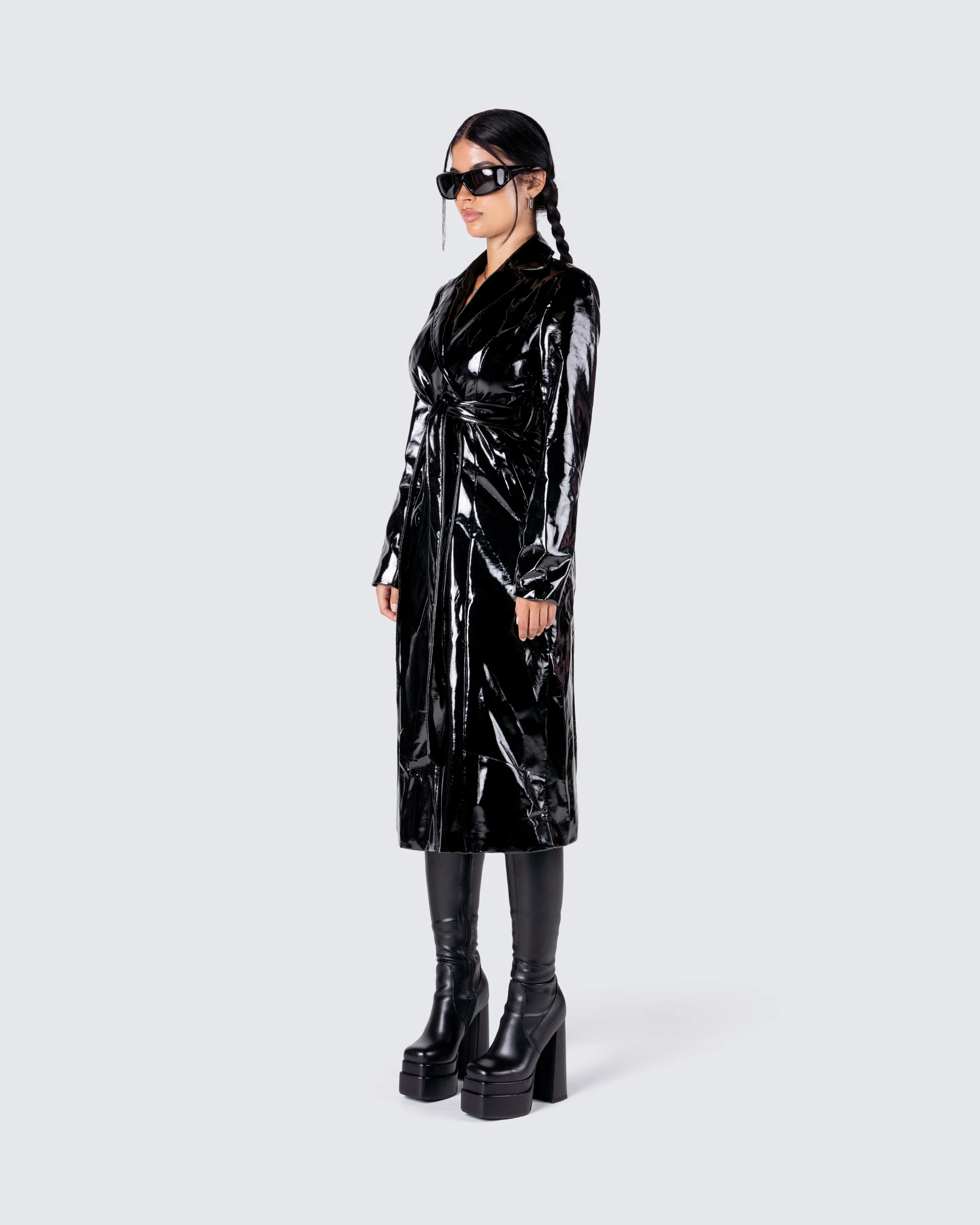 Knox Vegan Leather Coat - Image 7