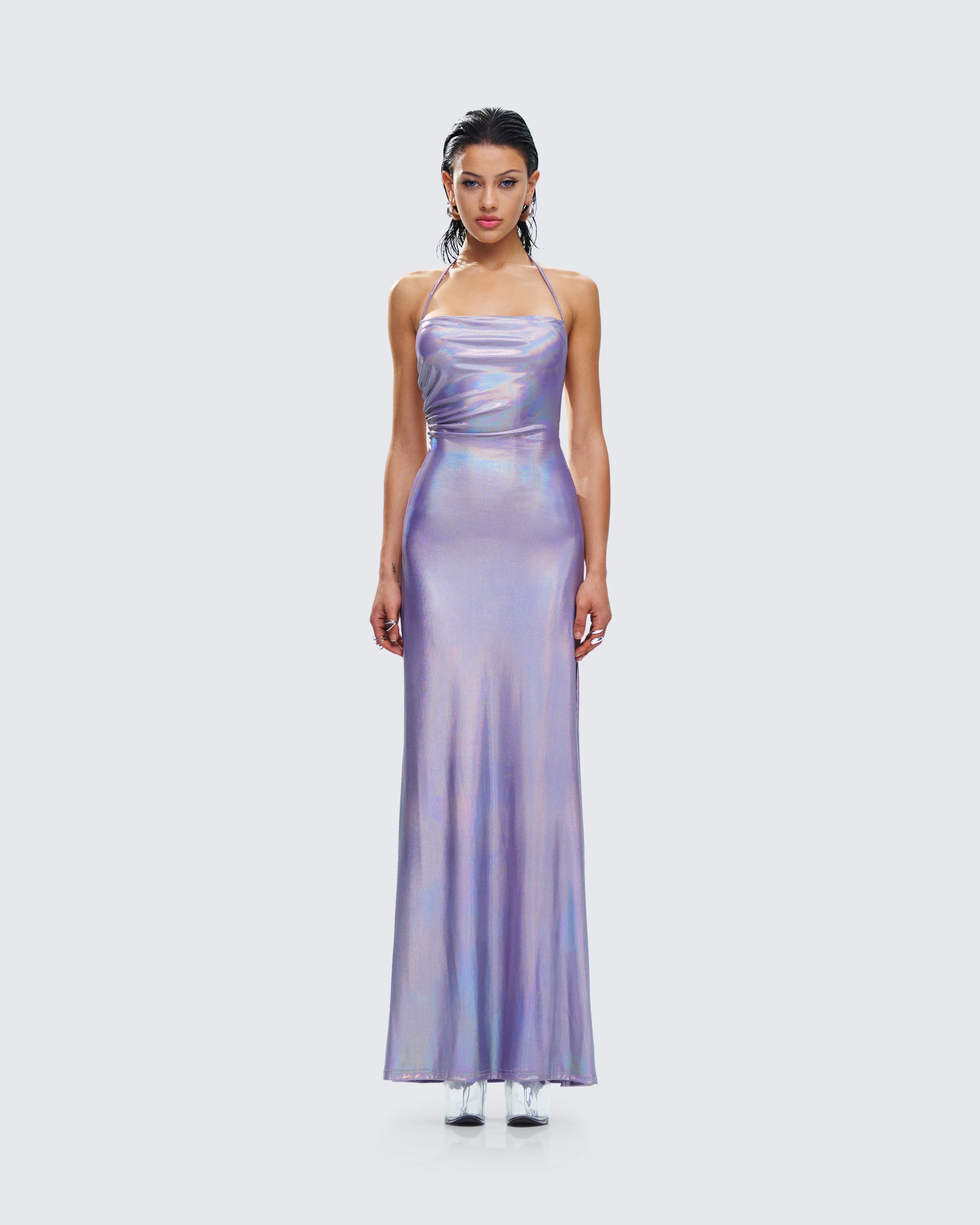 Koa Gunmetal Metallic Gown - Image 2