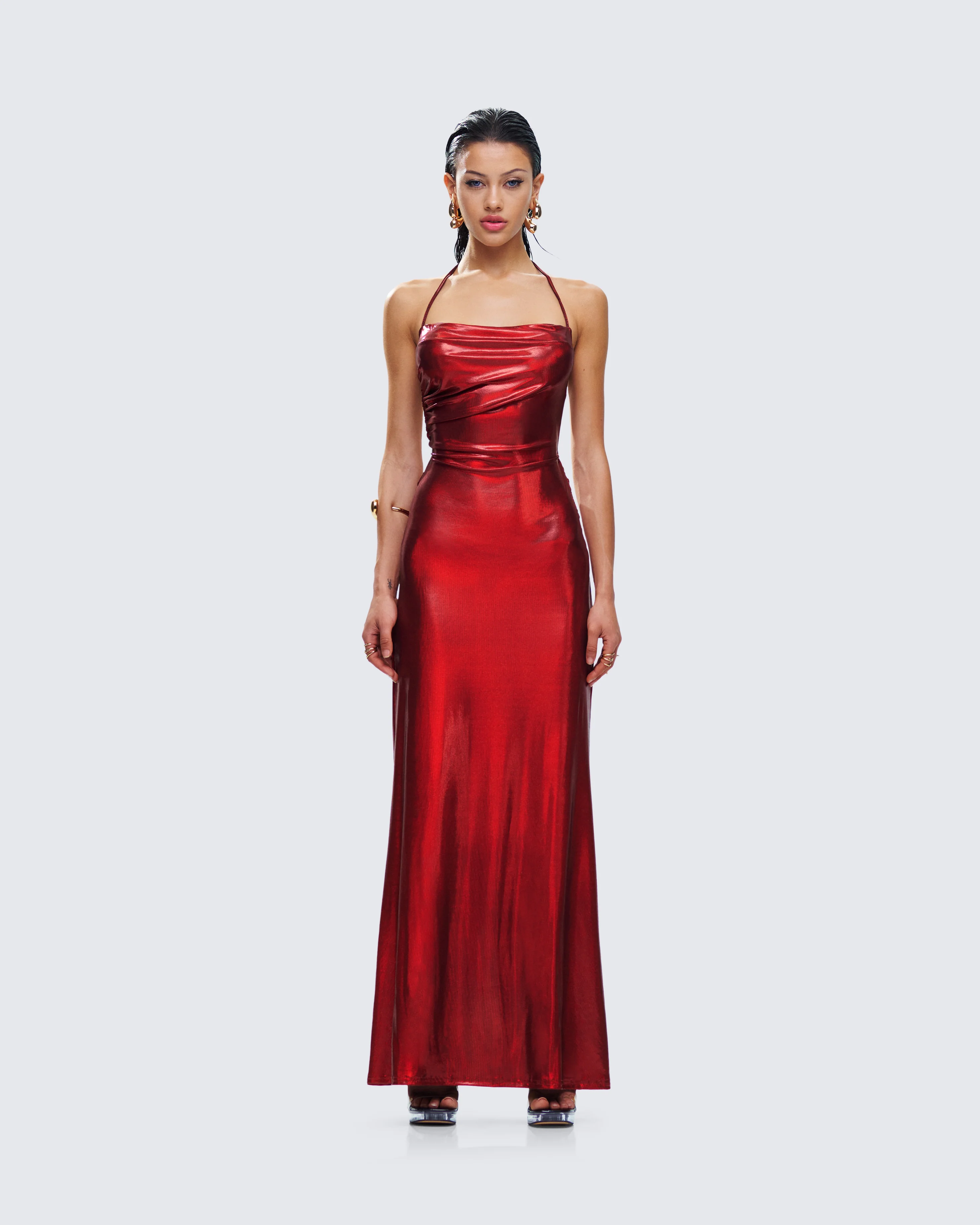 Koa Red Metallic Gown - Image 4