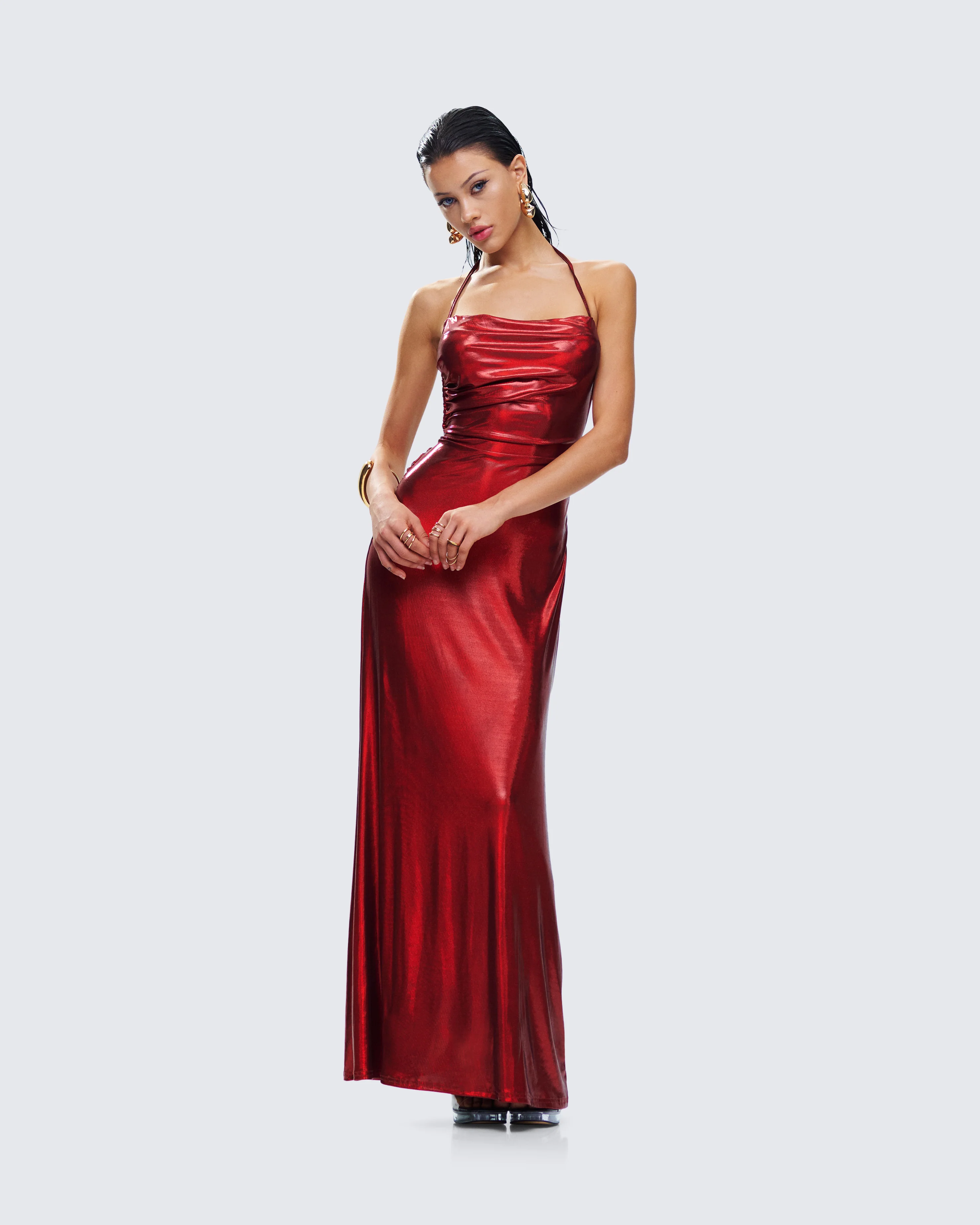 Koa Red Metallic Gown - Image 5