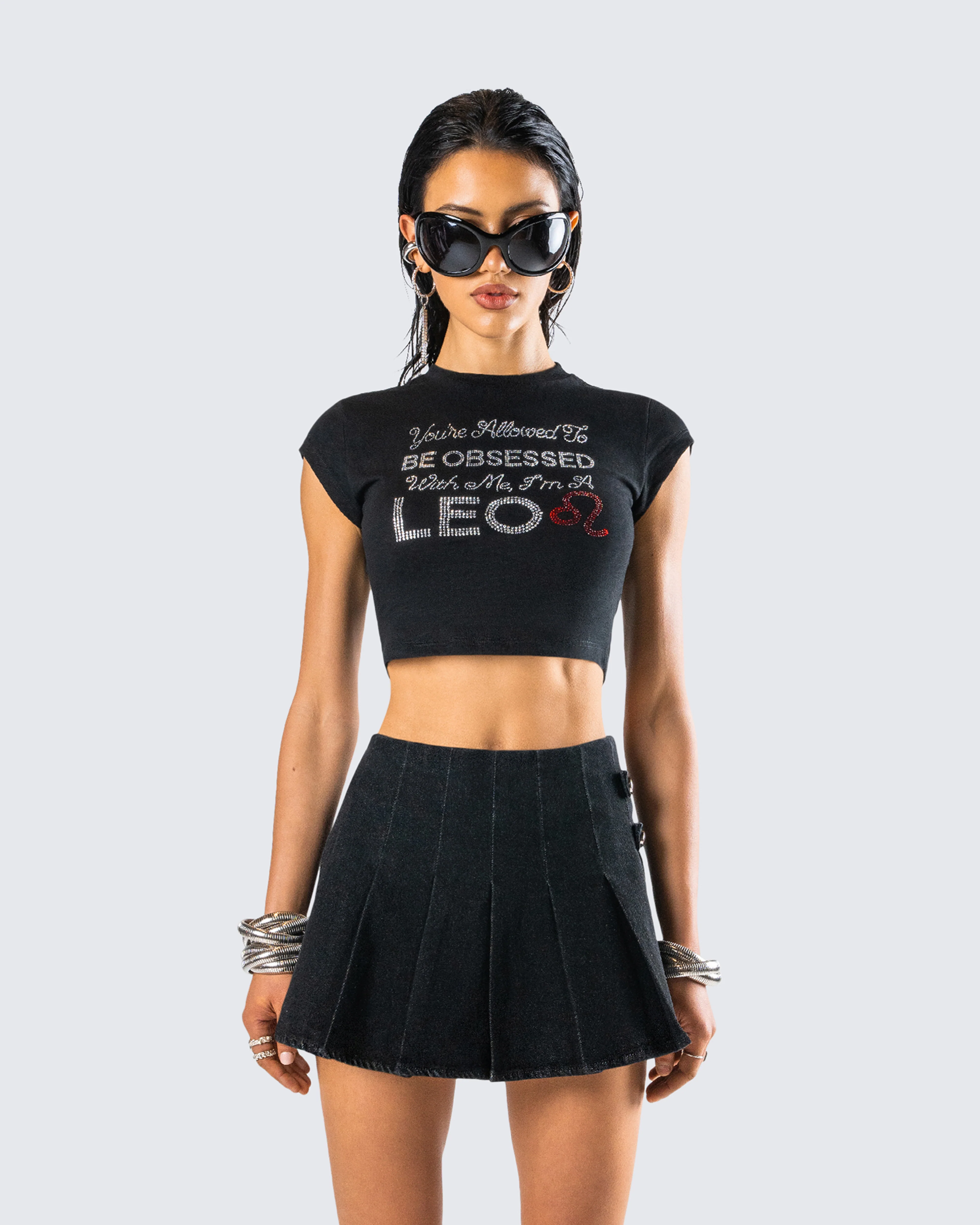 Kori Black Leo Graphic Top - Image 4