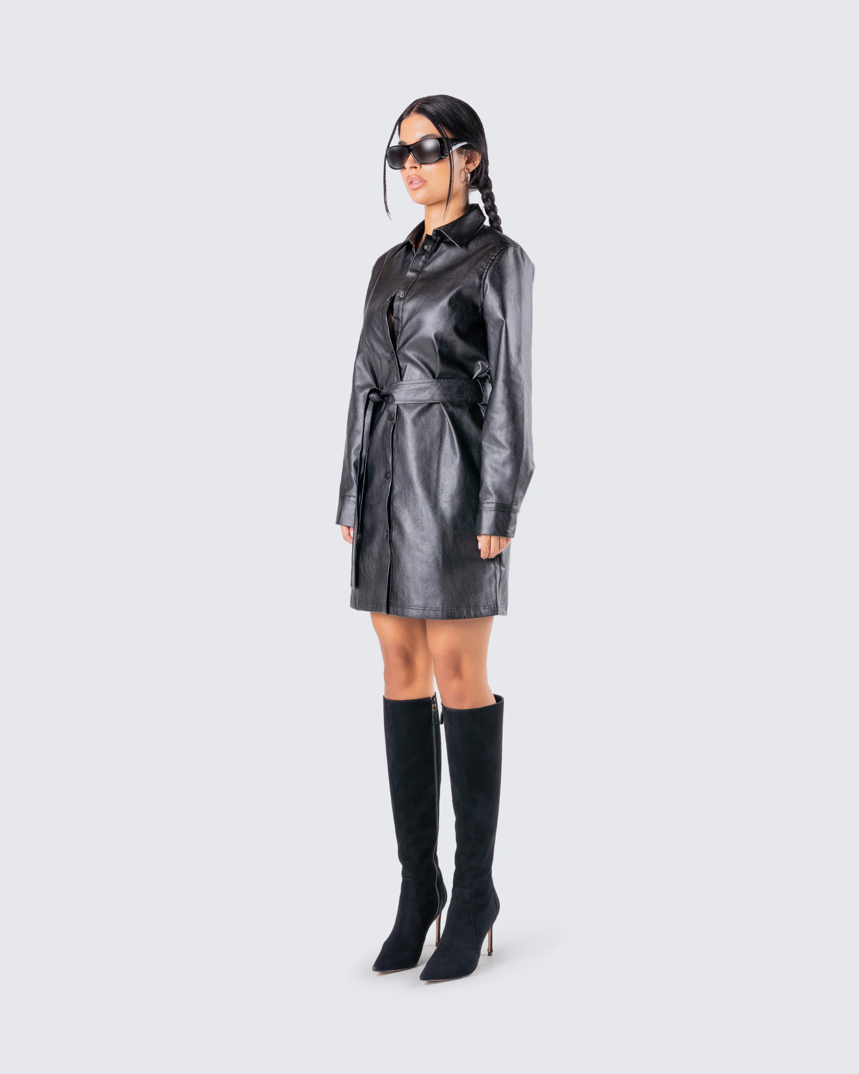 Kylie Vegan Leather Jacket - Image 5