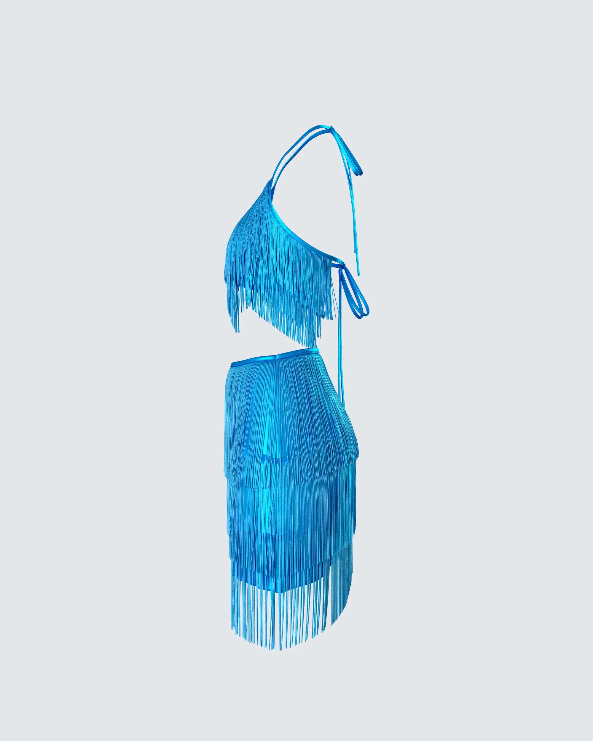 Laleh Teal Fringe Set - Image 2