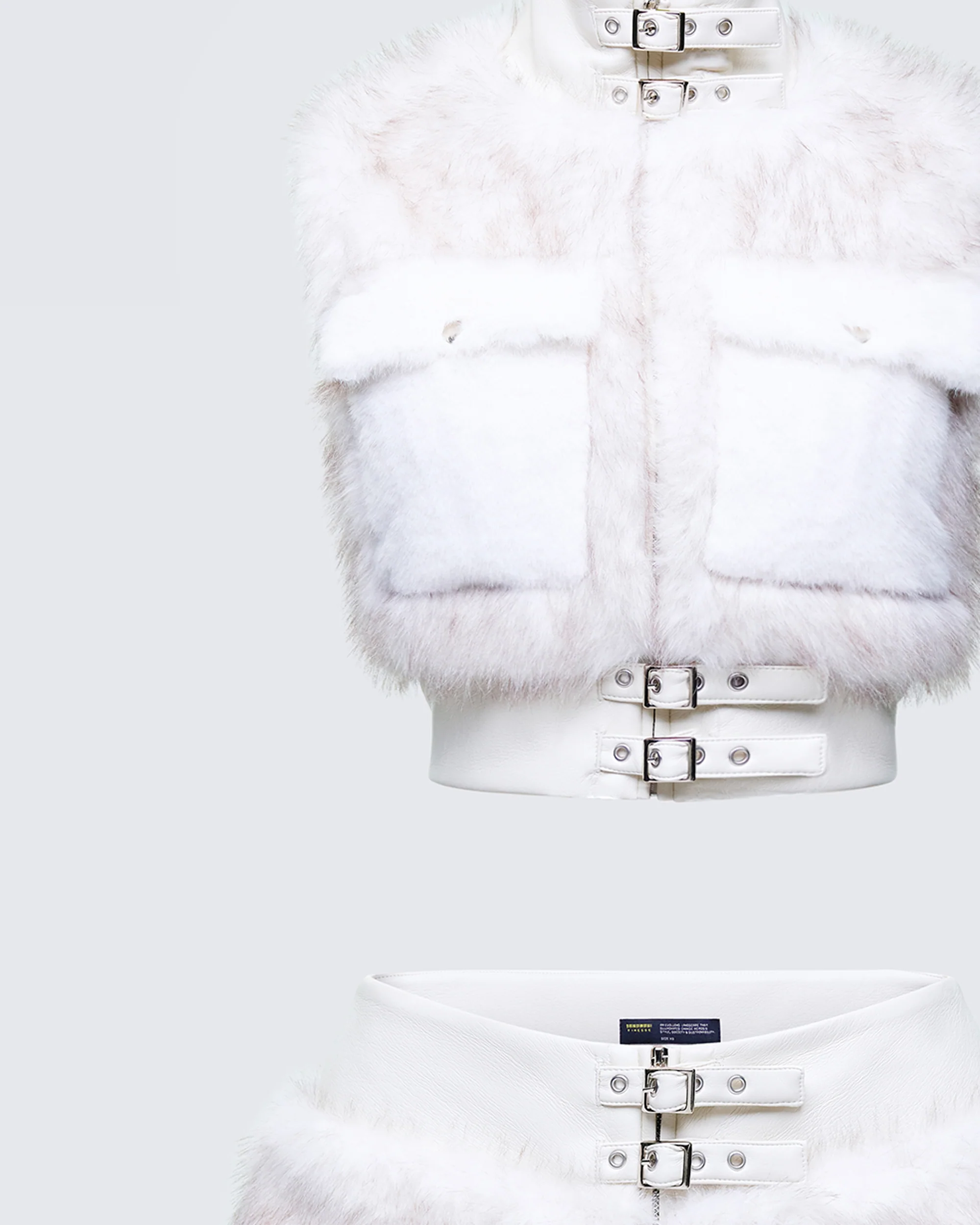 Larina White Fur Set  - Image 8
