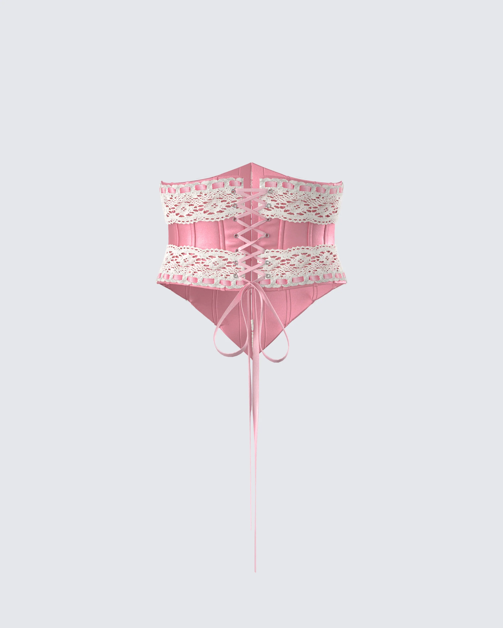 Latto Pink Satin Corset Top - Image 3