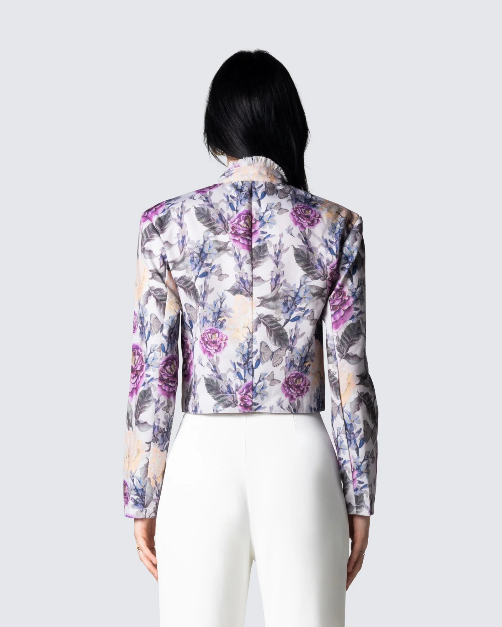 Leonardo Floral Print Twill Jacket - Image 6