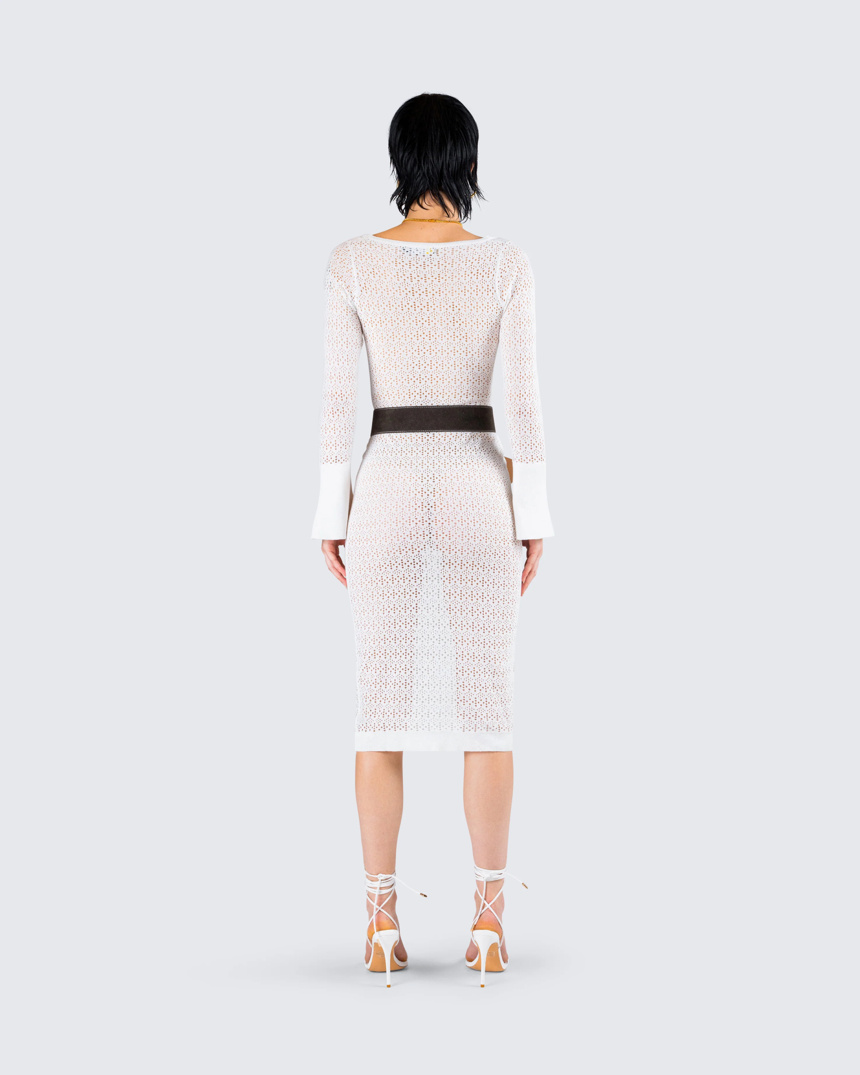 Letitia Ivory Sweater Midi Dress - Image 7