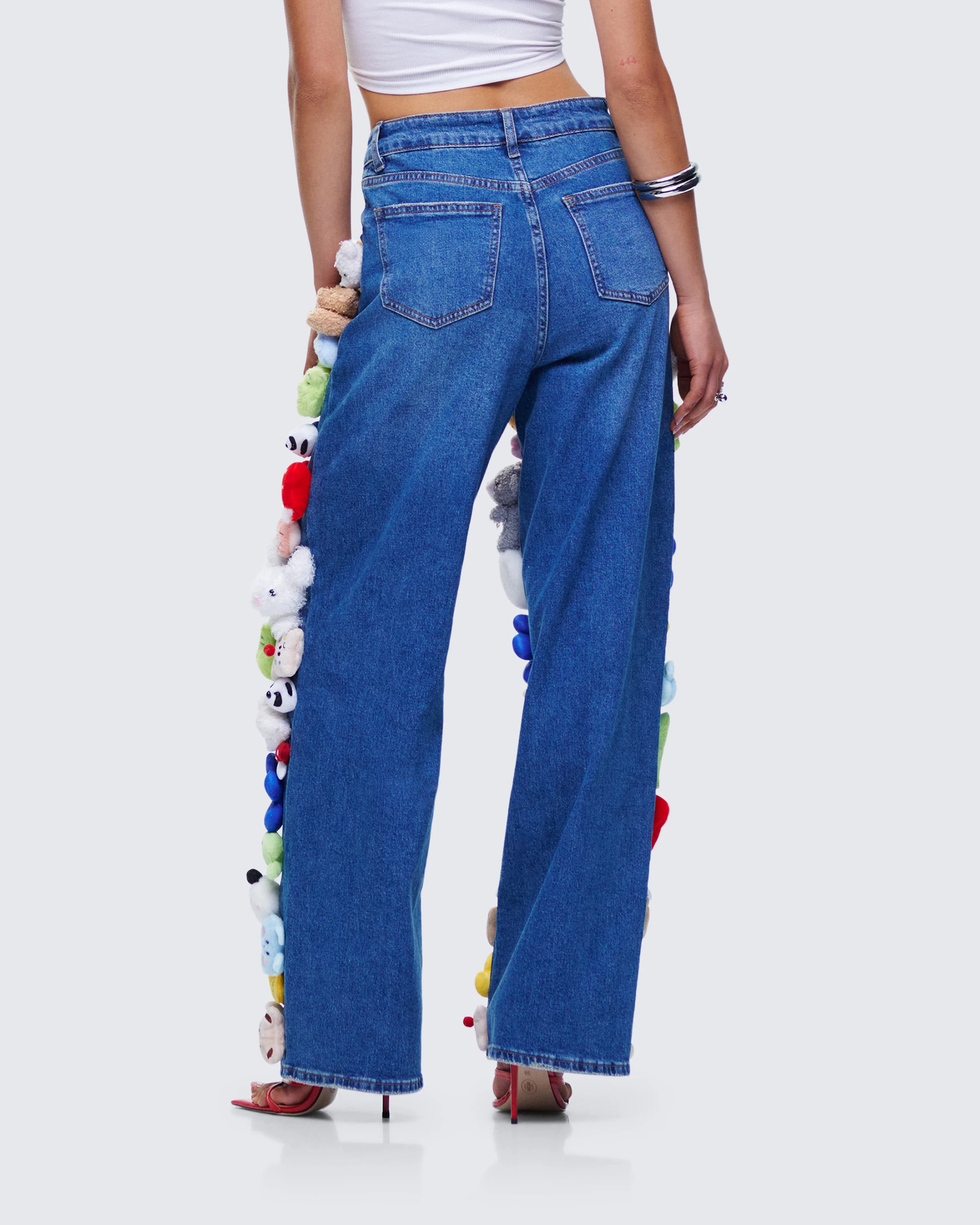 Levelle Blue Denim Stuffed Animal Jean - Image 6