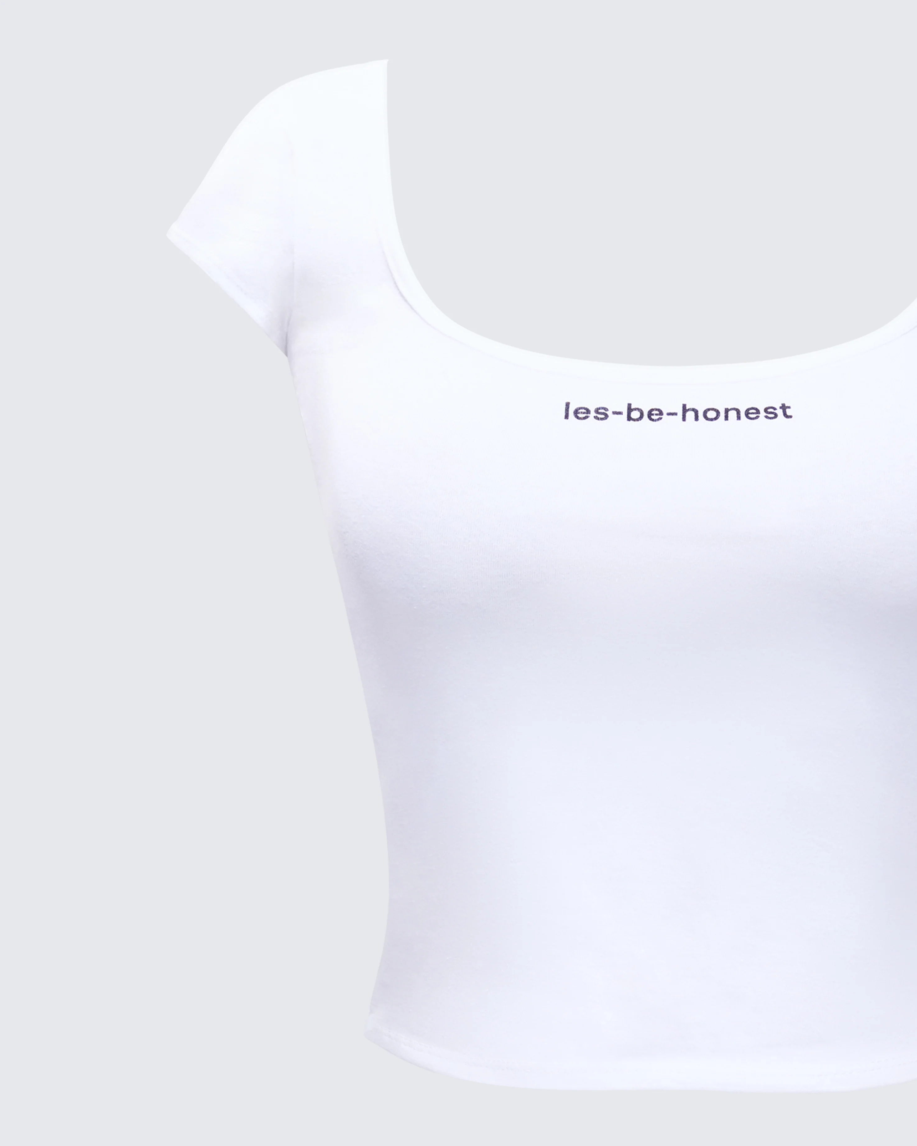 Levi White Slogan Scoop Neck Tee - Image 6
