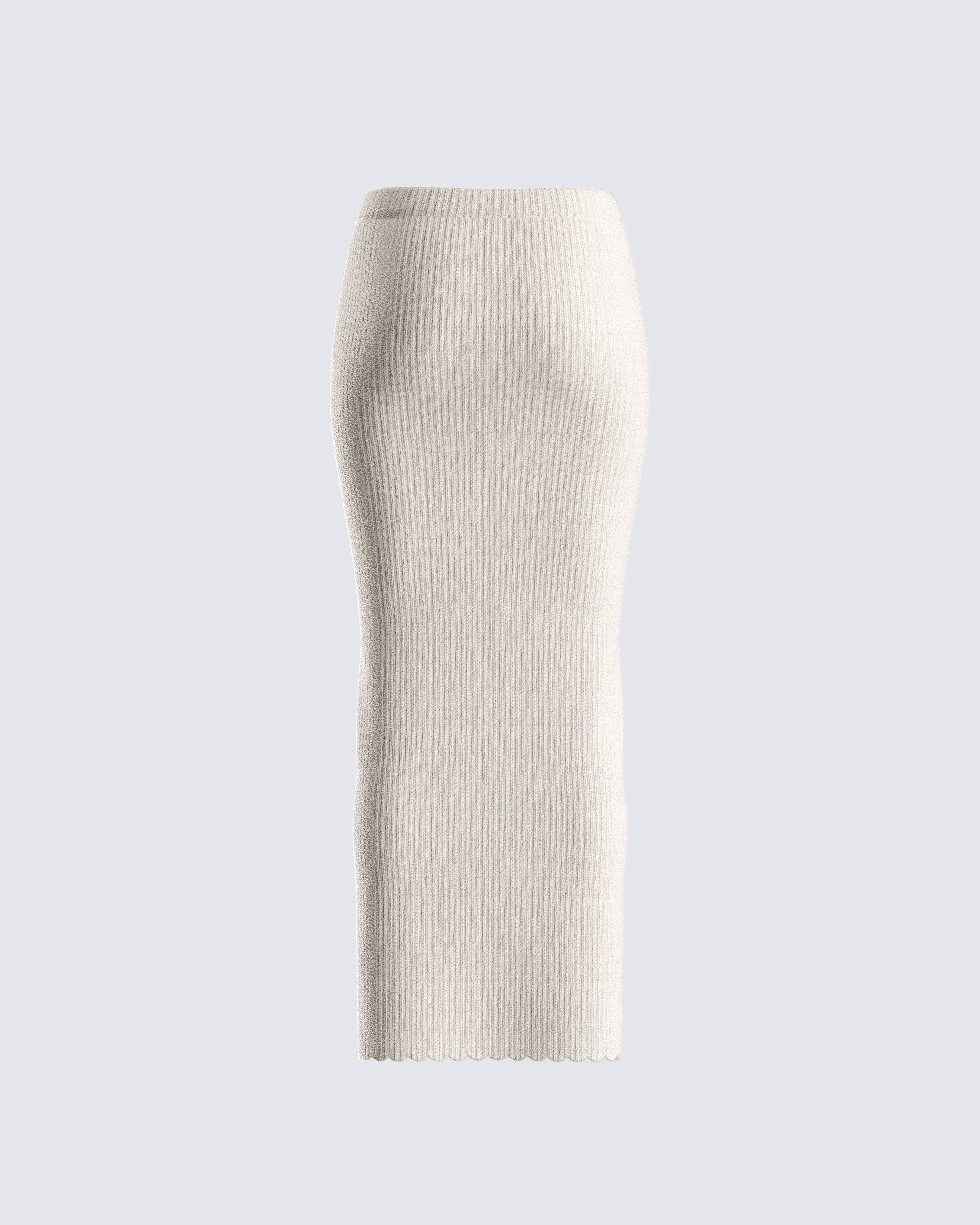 Liberty Ivory Knit Maxi Skirt - Image 3