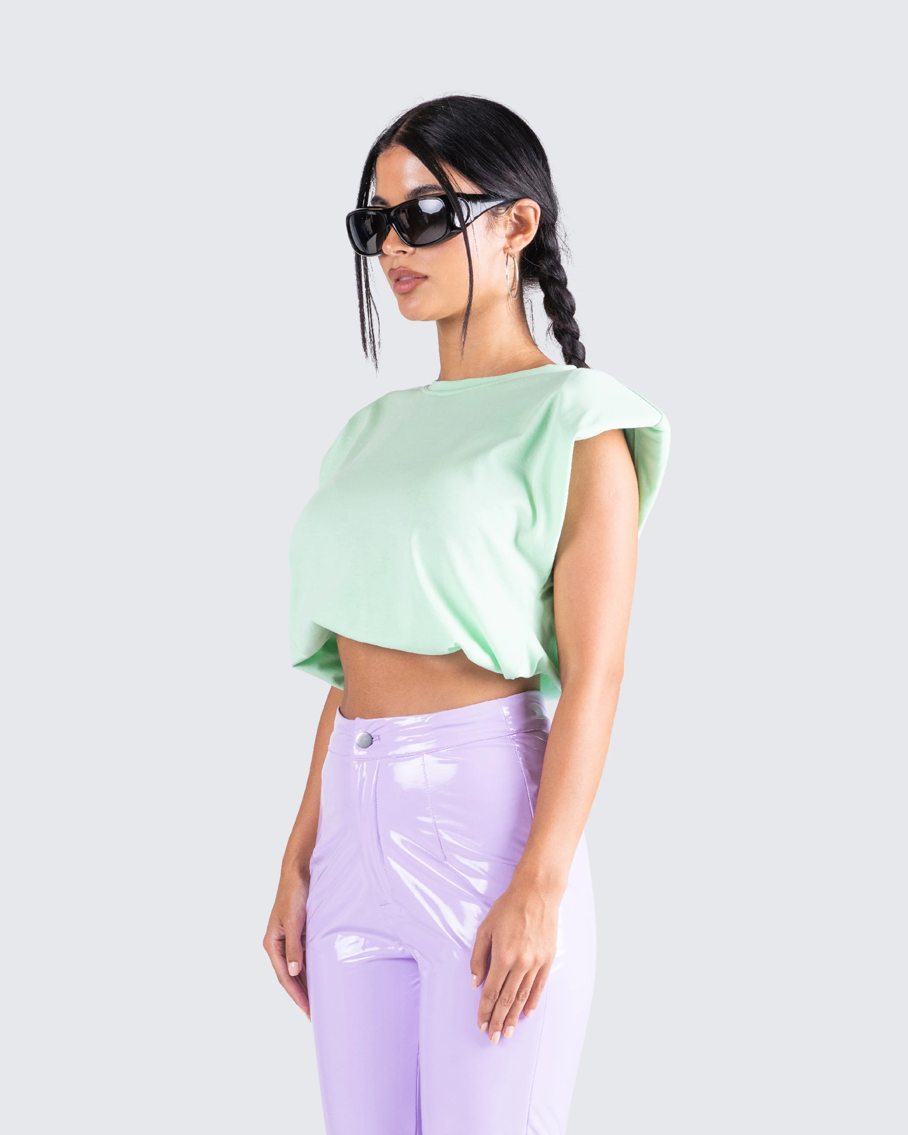 Lily Shoulder Pad Top - Image 5