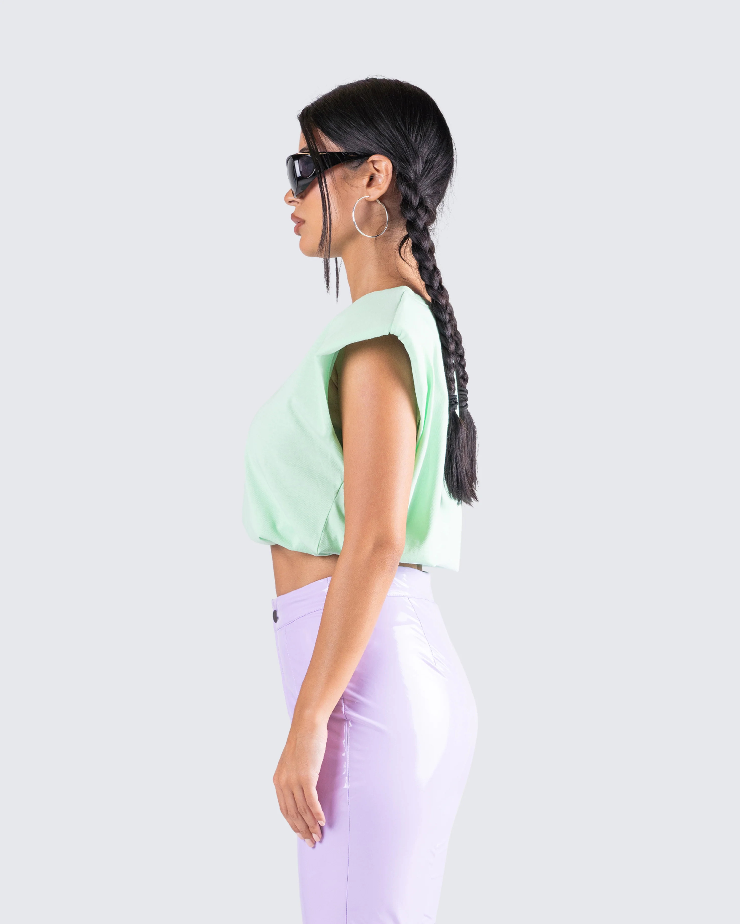 Lily Shoulder Pad Top - Image 6