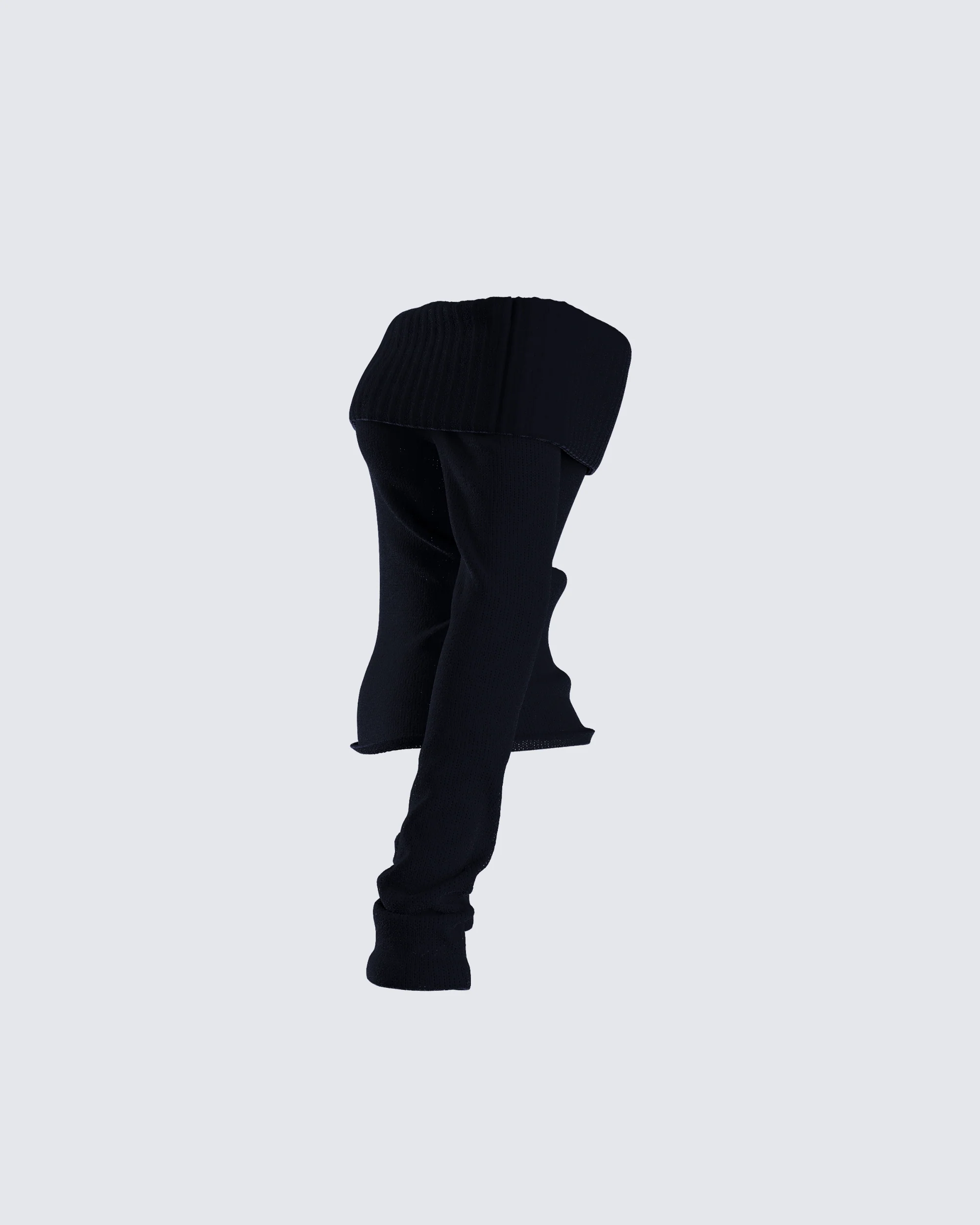 Lorraine Black Sweater Knit Top - Image 2