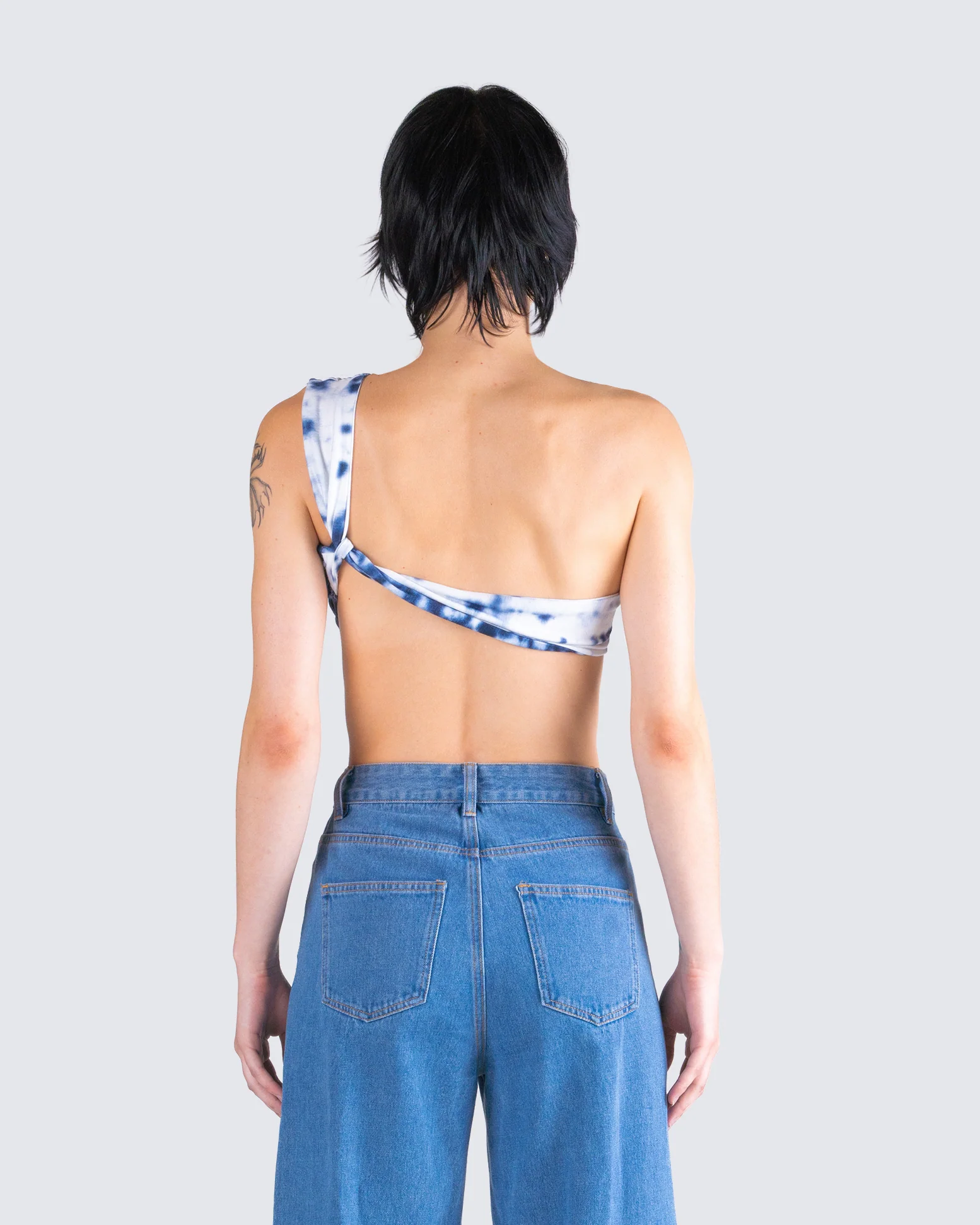 Luann Multi Print One Shoulder Top - Image 6