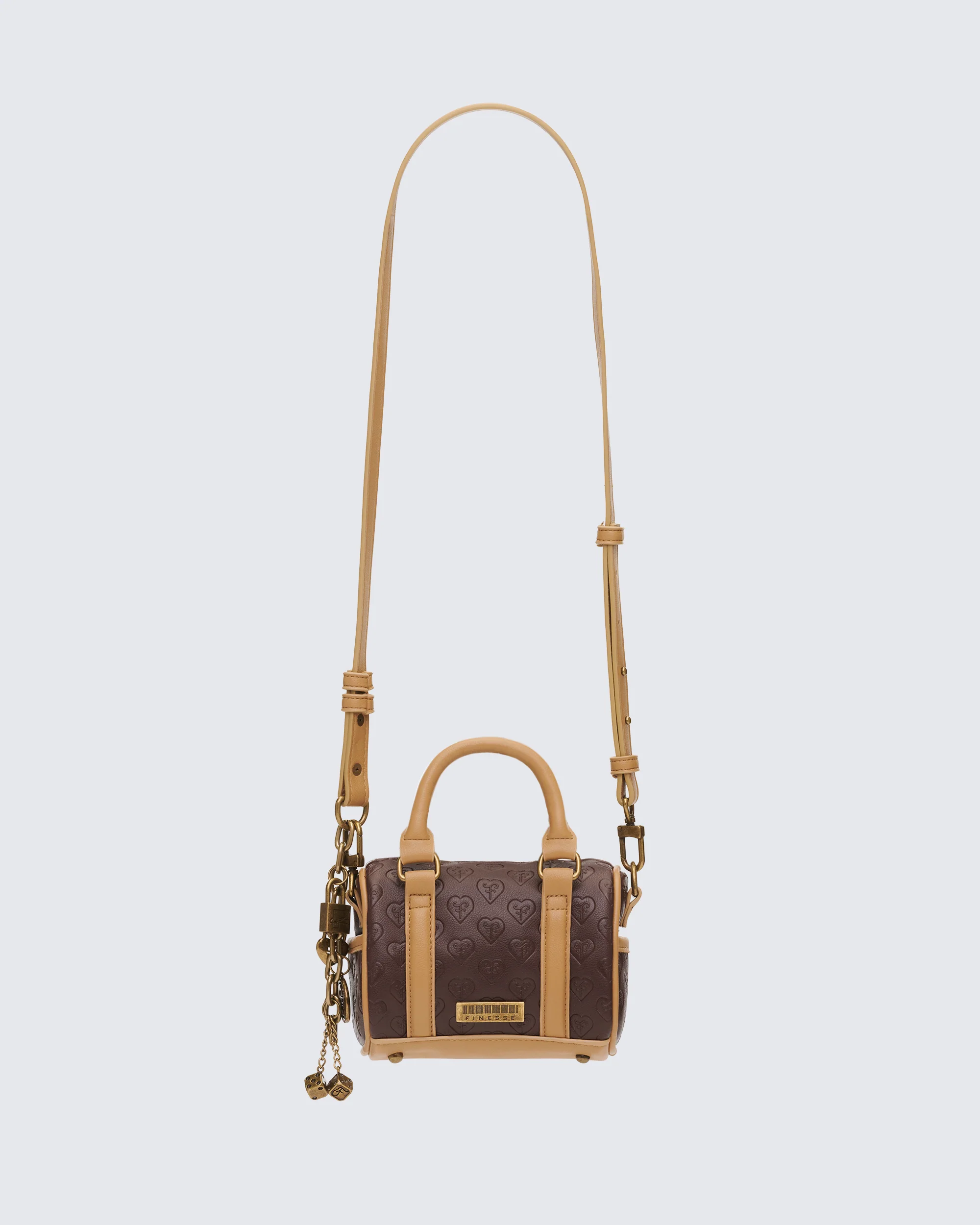 Lucien Brown Mono Mini Holdall - Image 3