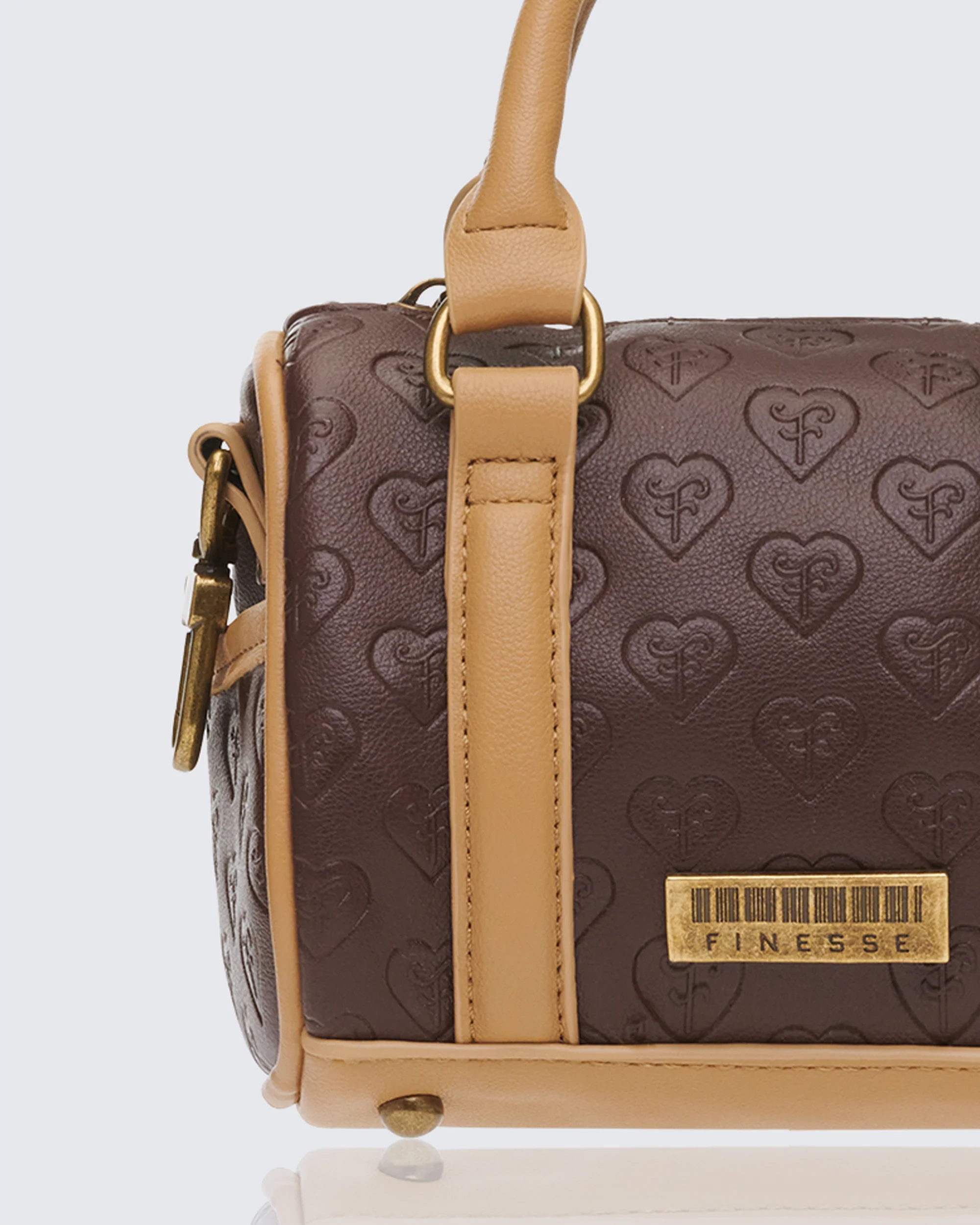 Lucien Brown Mono Mini Holdall - Image 4