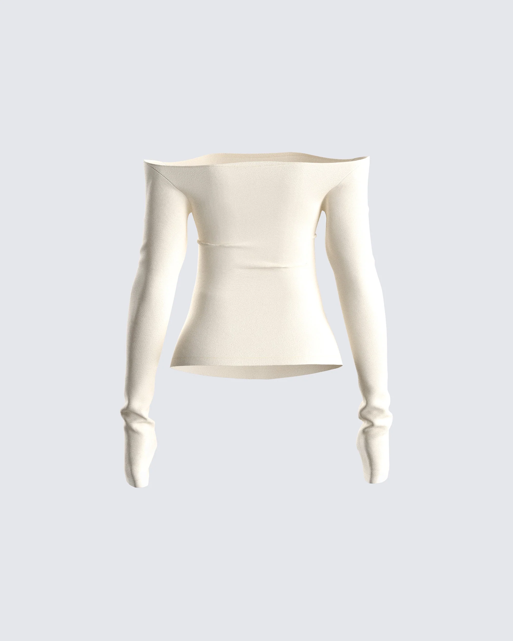 Lucy Cream Off Shoulder Top - Image 3