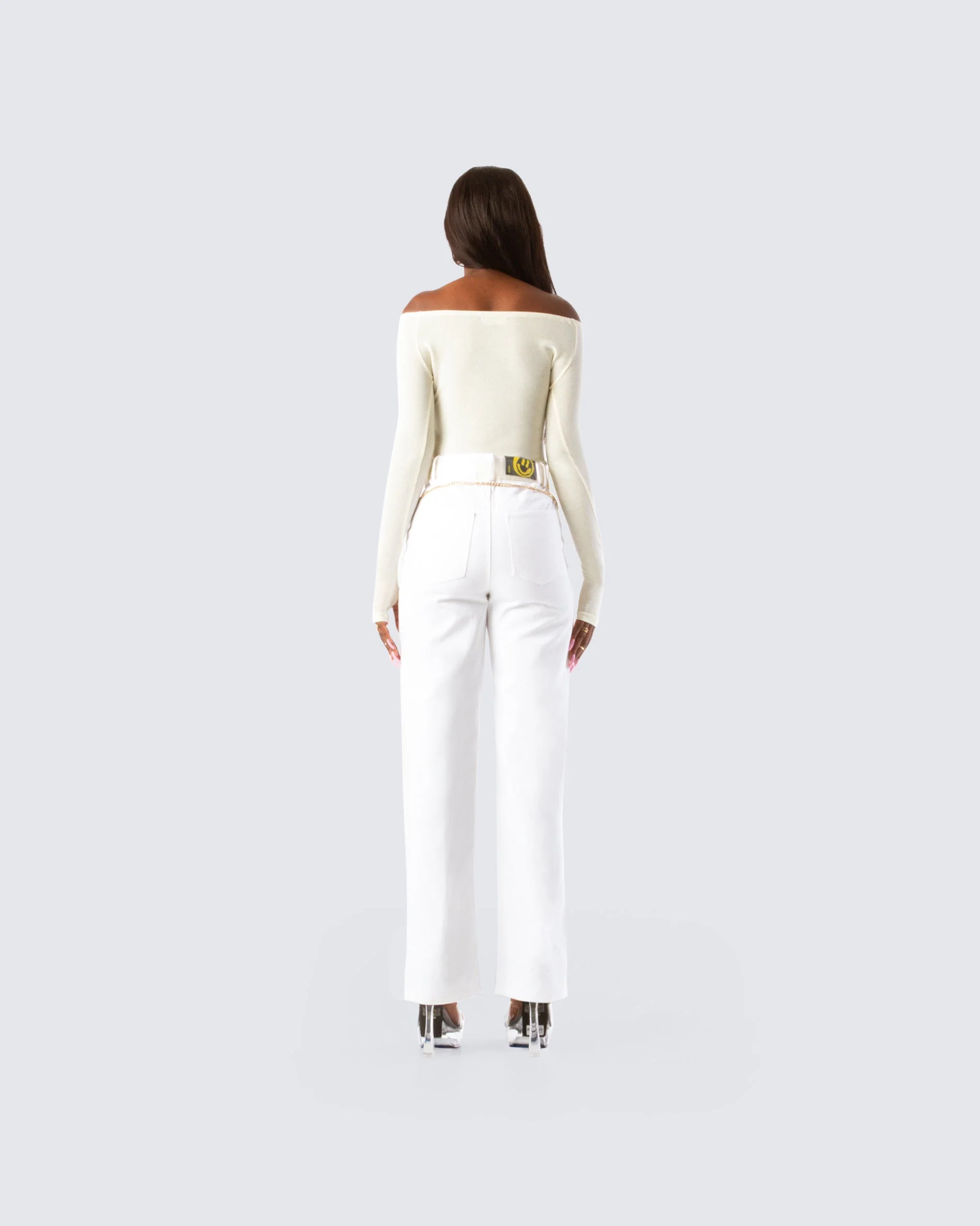 Lucy Cream Off Shoulder Top - Image 6