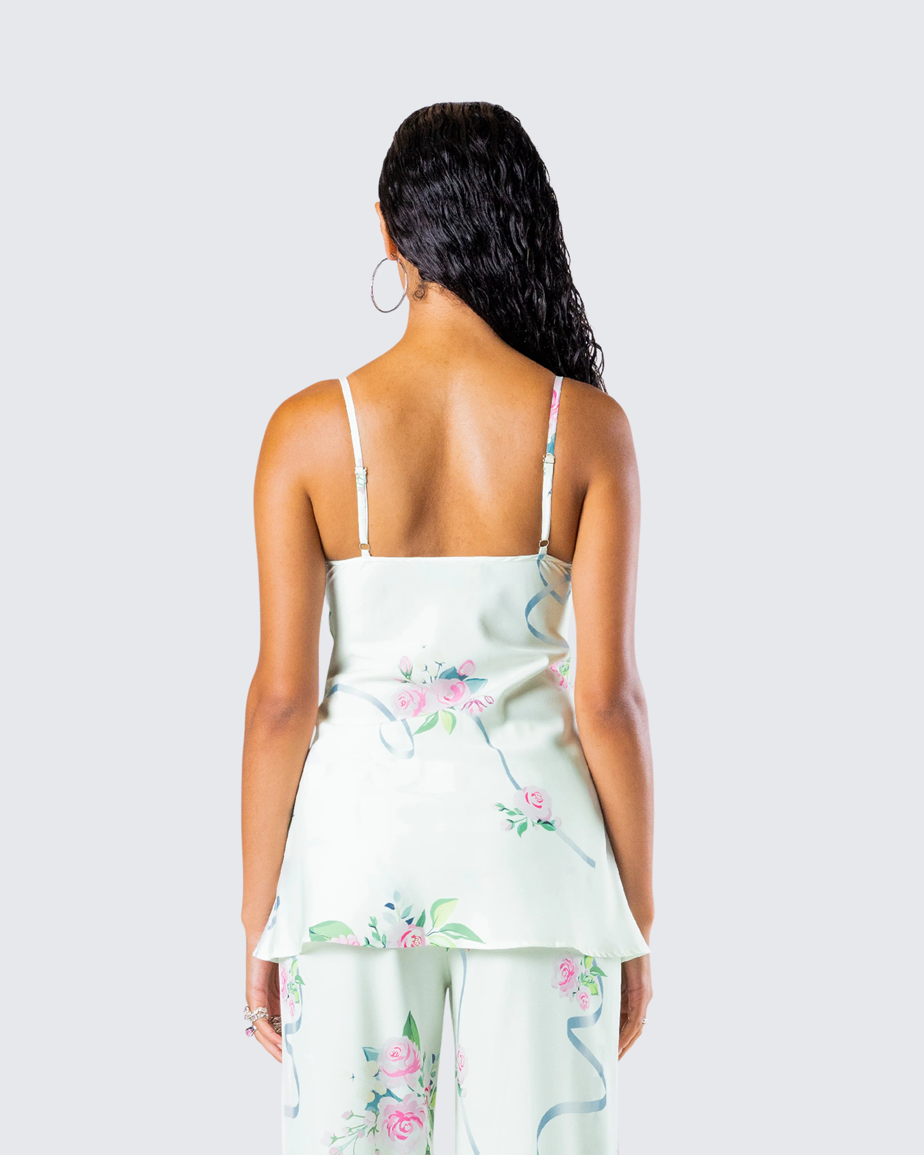 Luz Floral Print Cami Top - Image 7