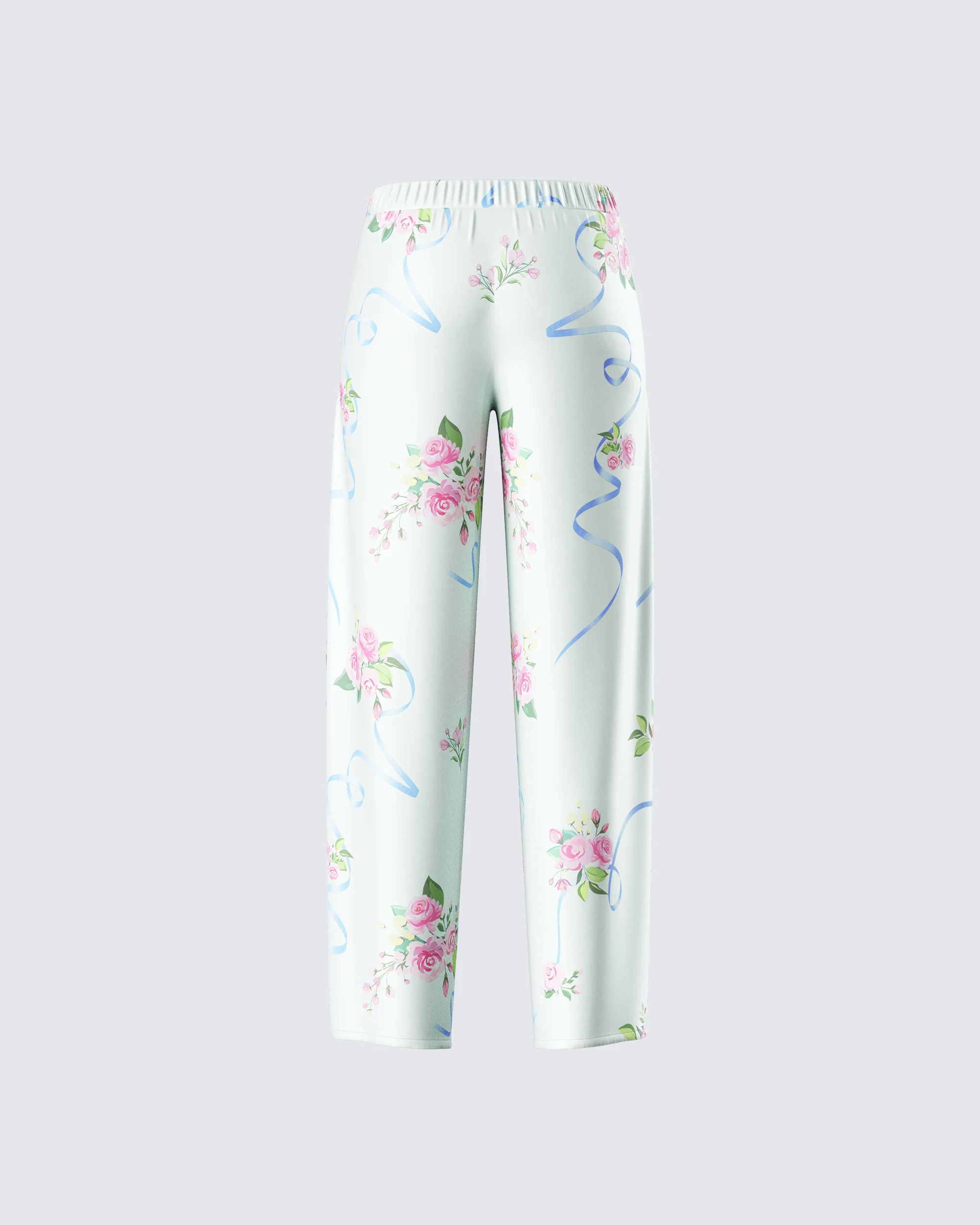 Luz Floral Print Wide Leg Pant - Image 3