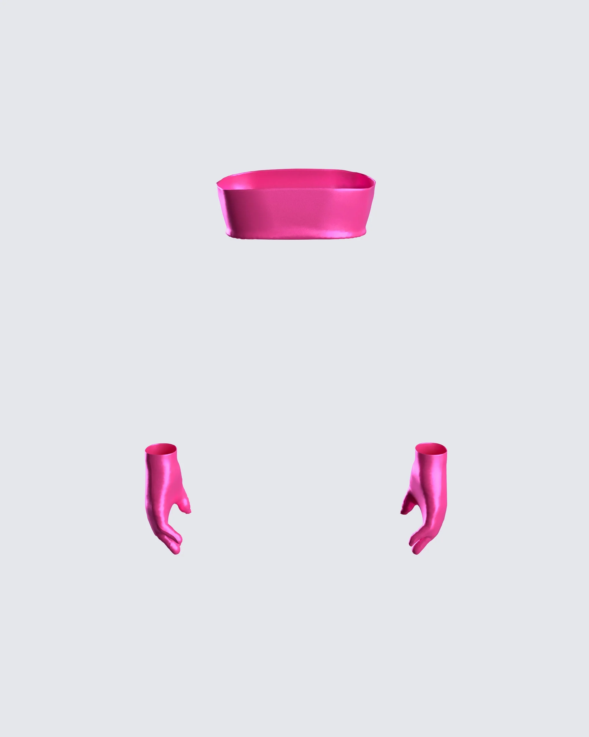 Lydia Magenta Top & Gloves - Image 3