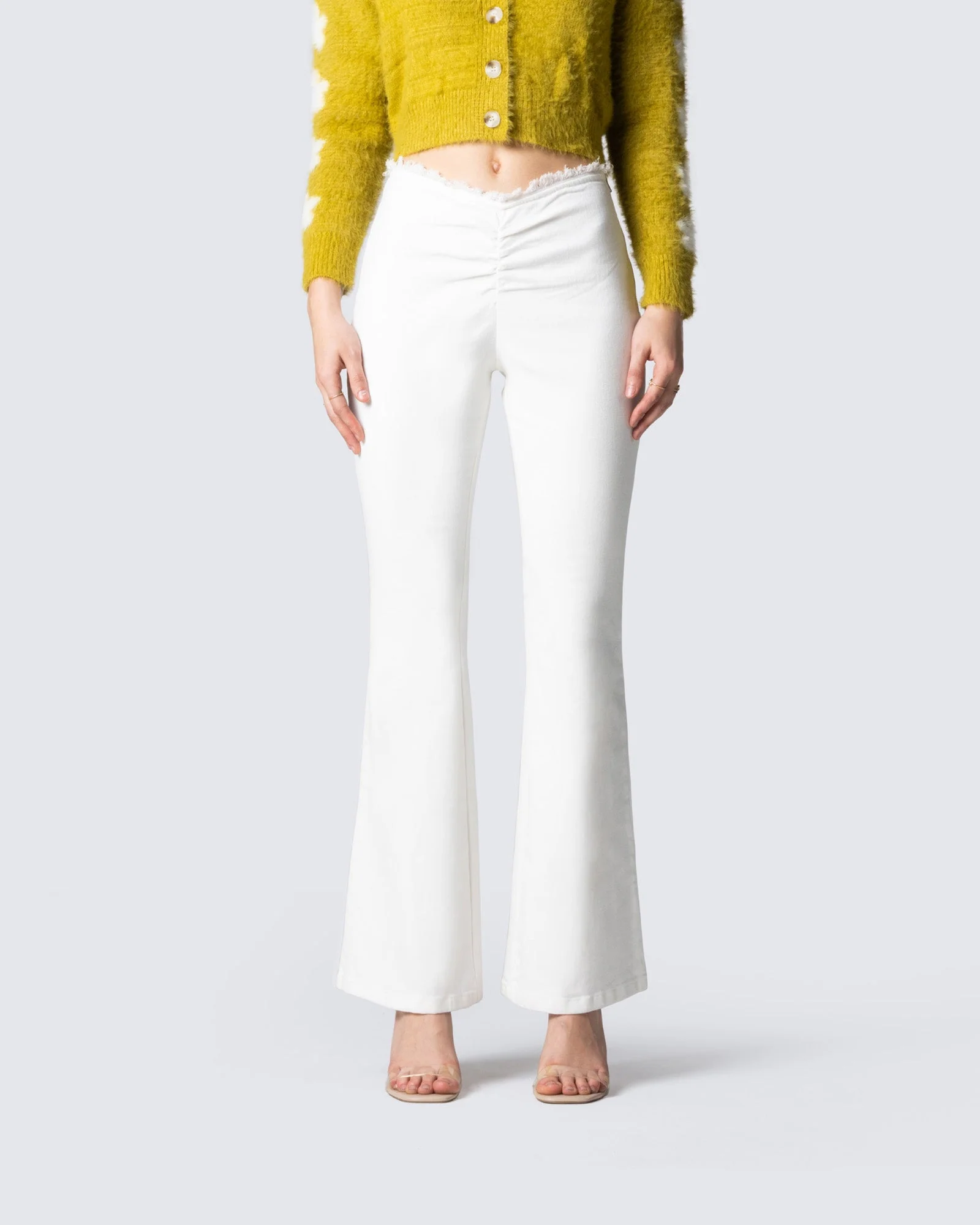 Lyle White V Waist Pant - Image 4