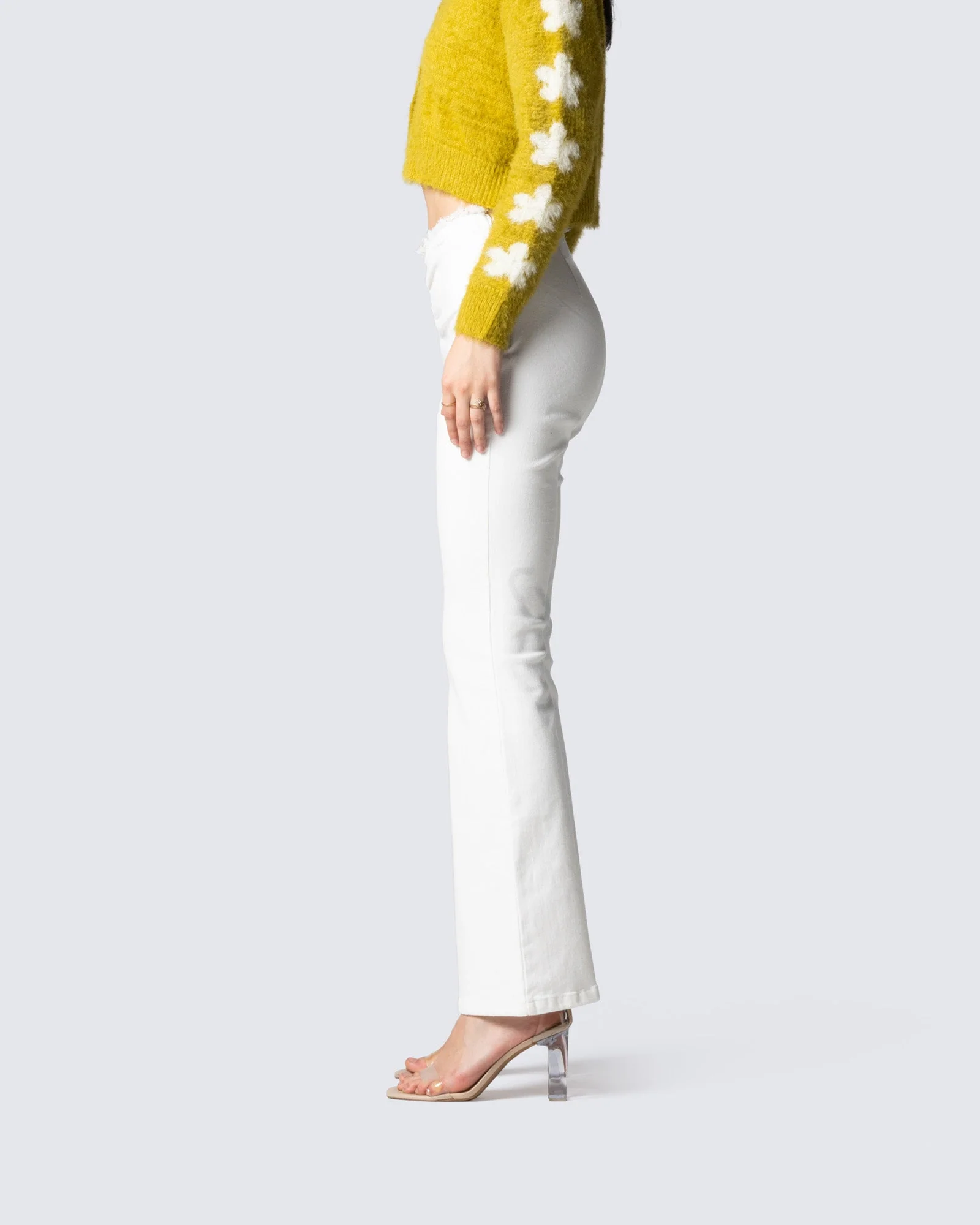 Lyle White V Waist Pant - Image 5