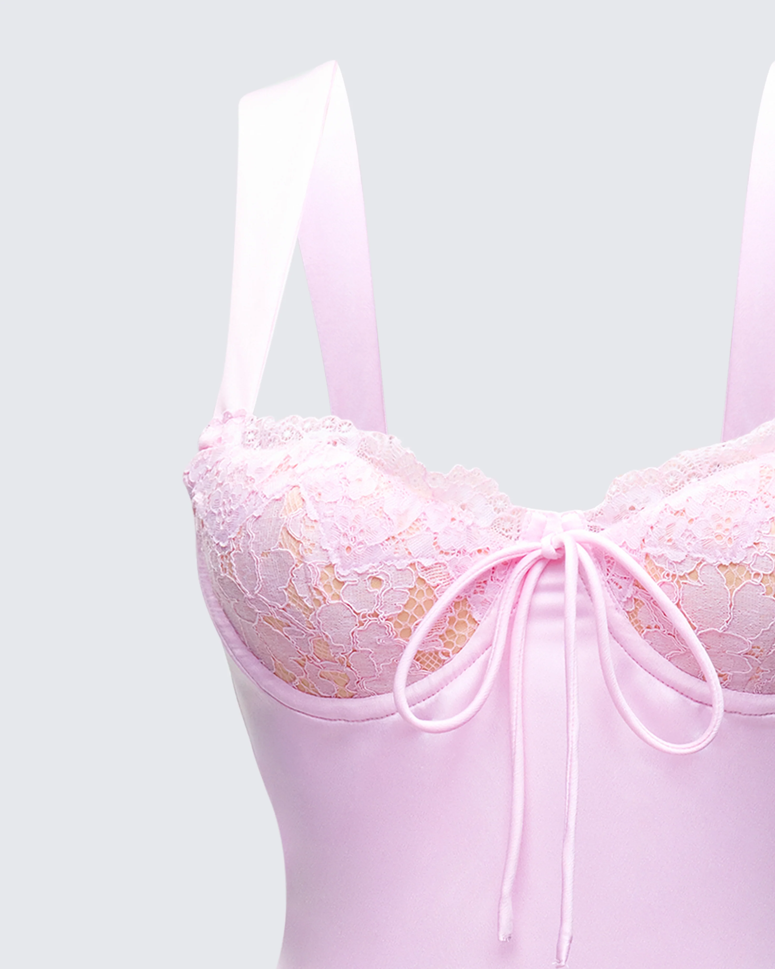 Mabel Pink Mini Dress - Image 6