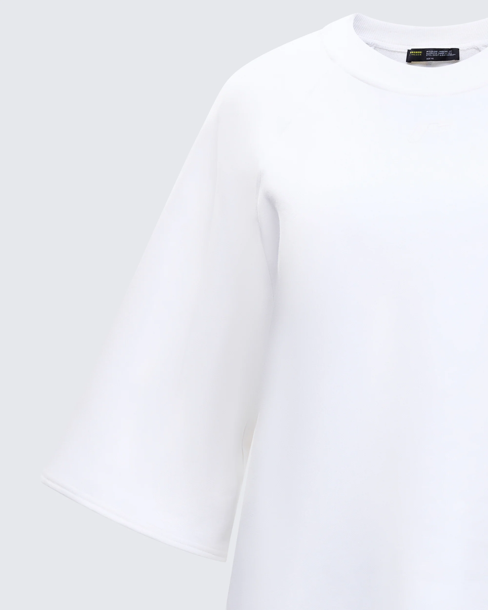 Mabelle White Oversized Raglan Top - Image 6