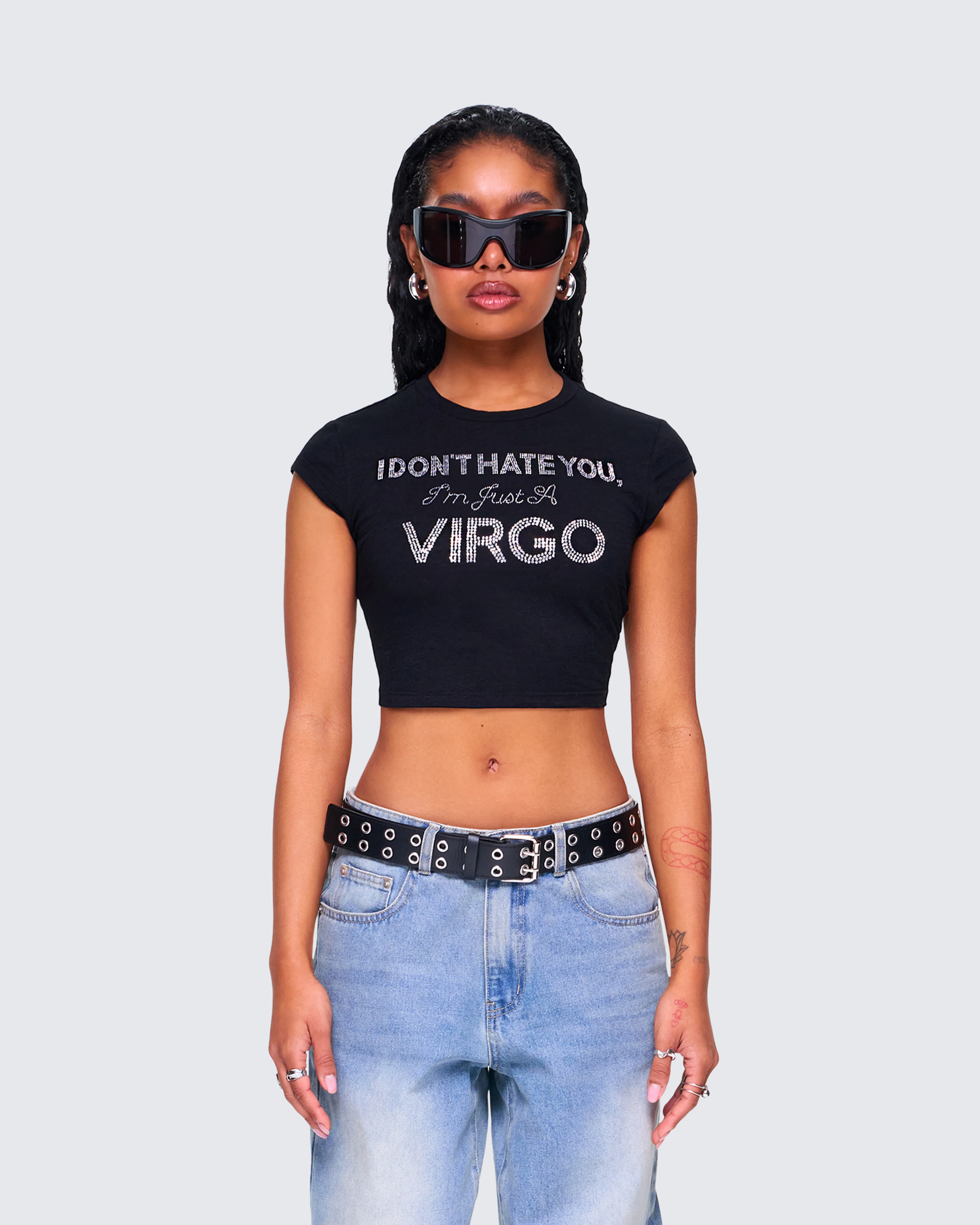 Macie Black Virgo Graphic Top - Image 4