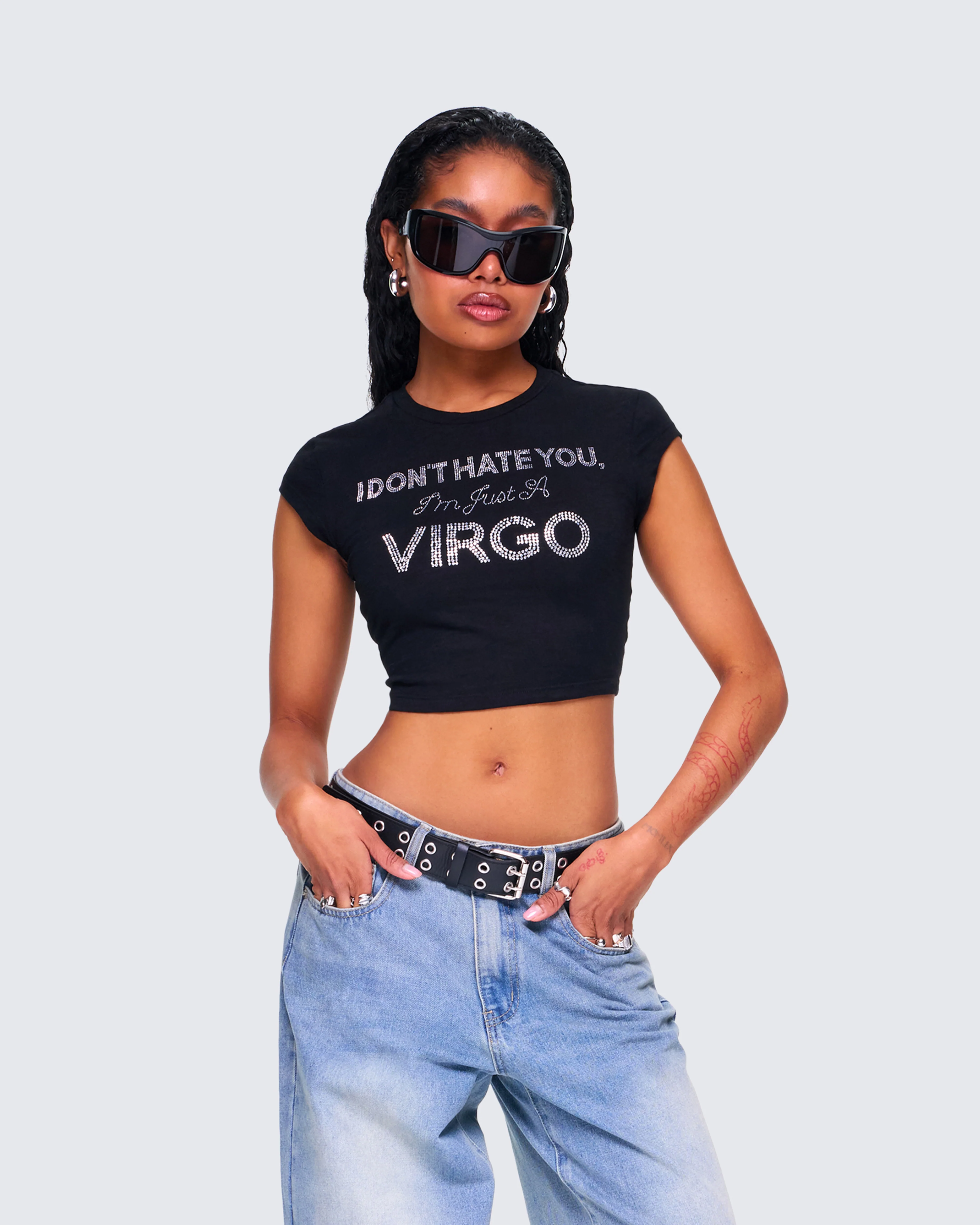 Macie Black Virgo Graphic Top - Image 5