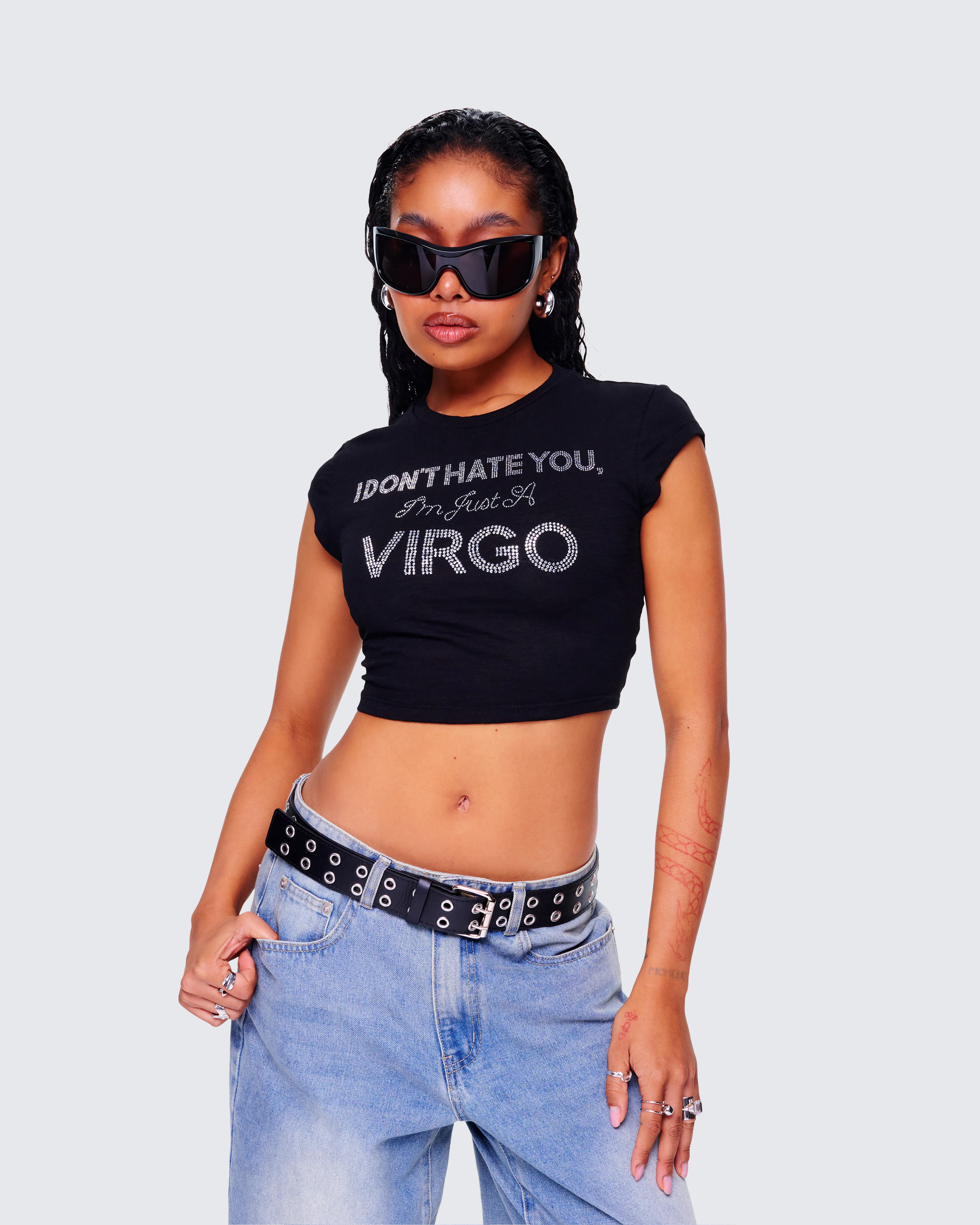 Macie Black Virgo Graphic Top - Image 6