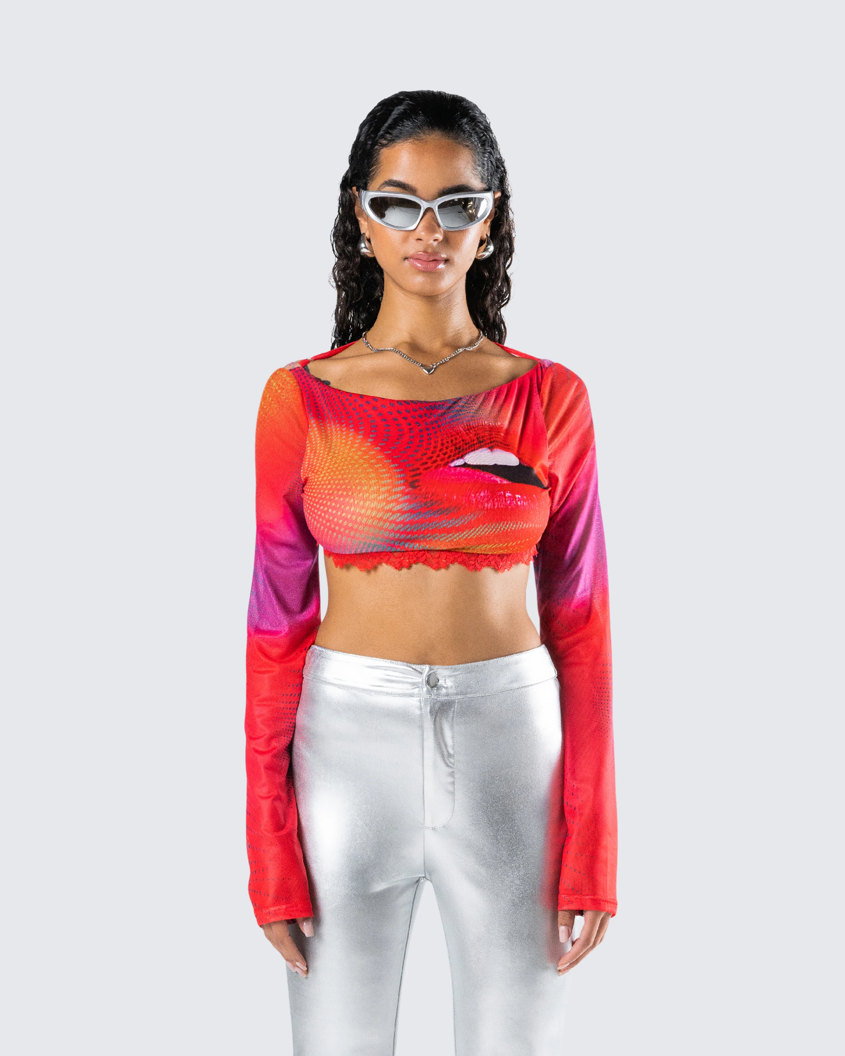 Maddox Abstract Print Top - Image 4
