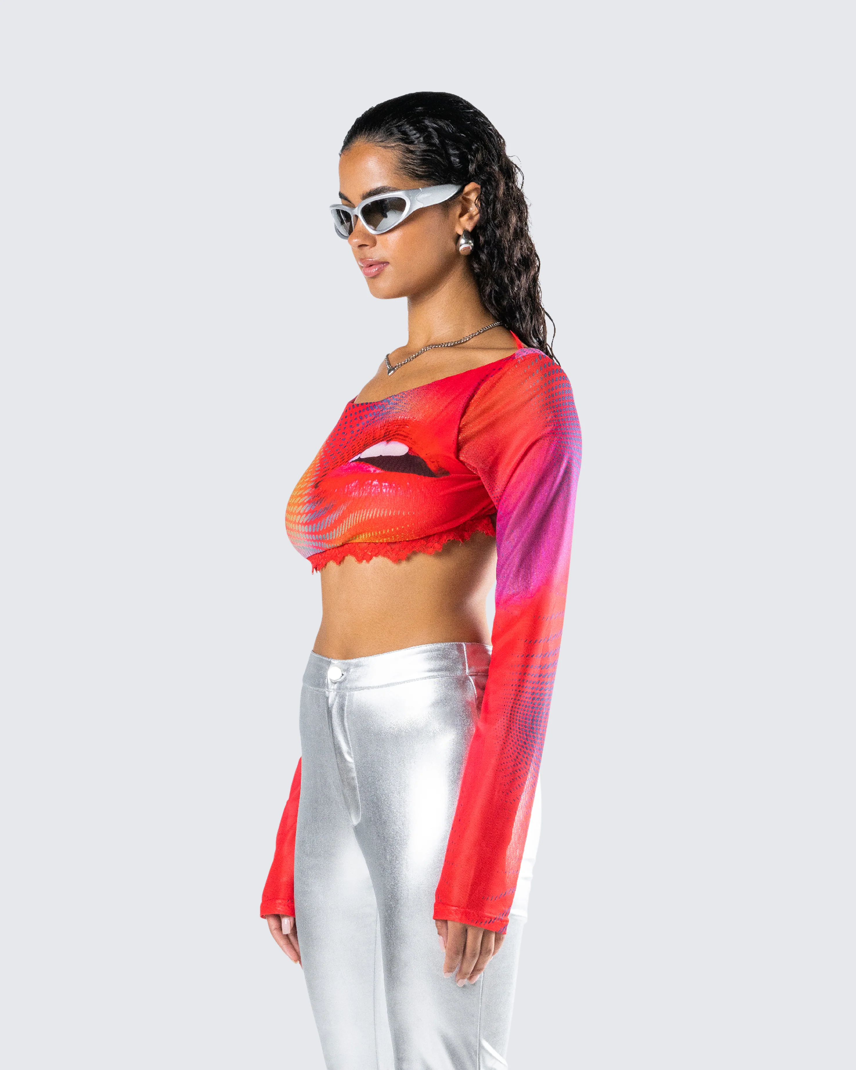 Maddox Abstract Print Top - Image 5