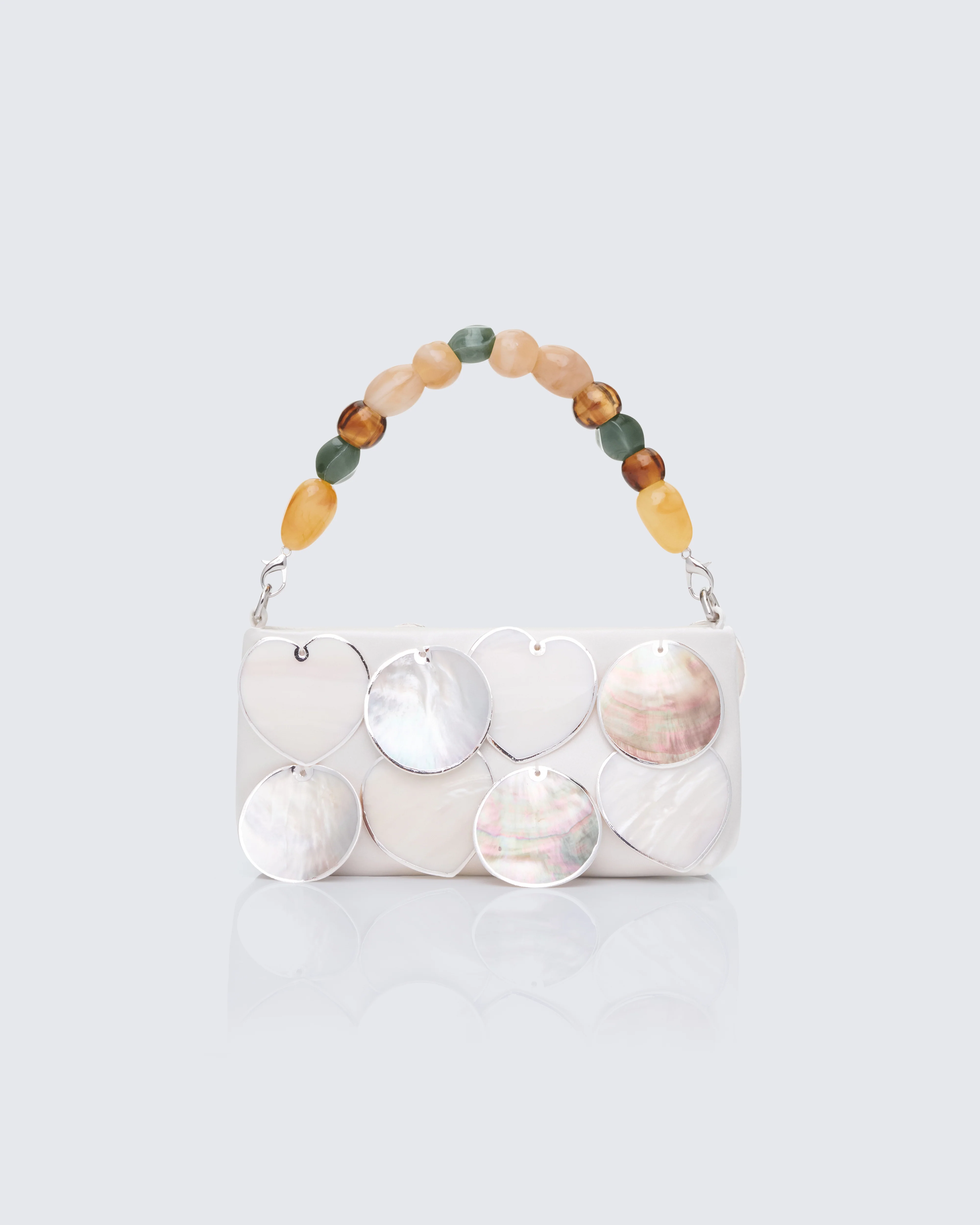 Magdalena Ivory Real Abalone Occasion Bag - Image 2
