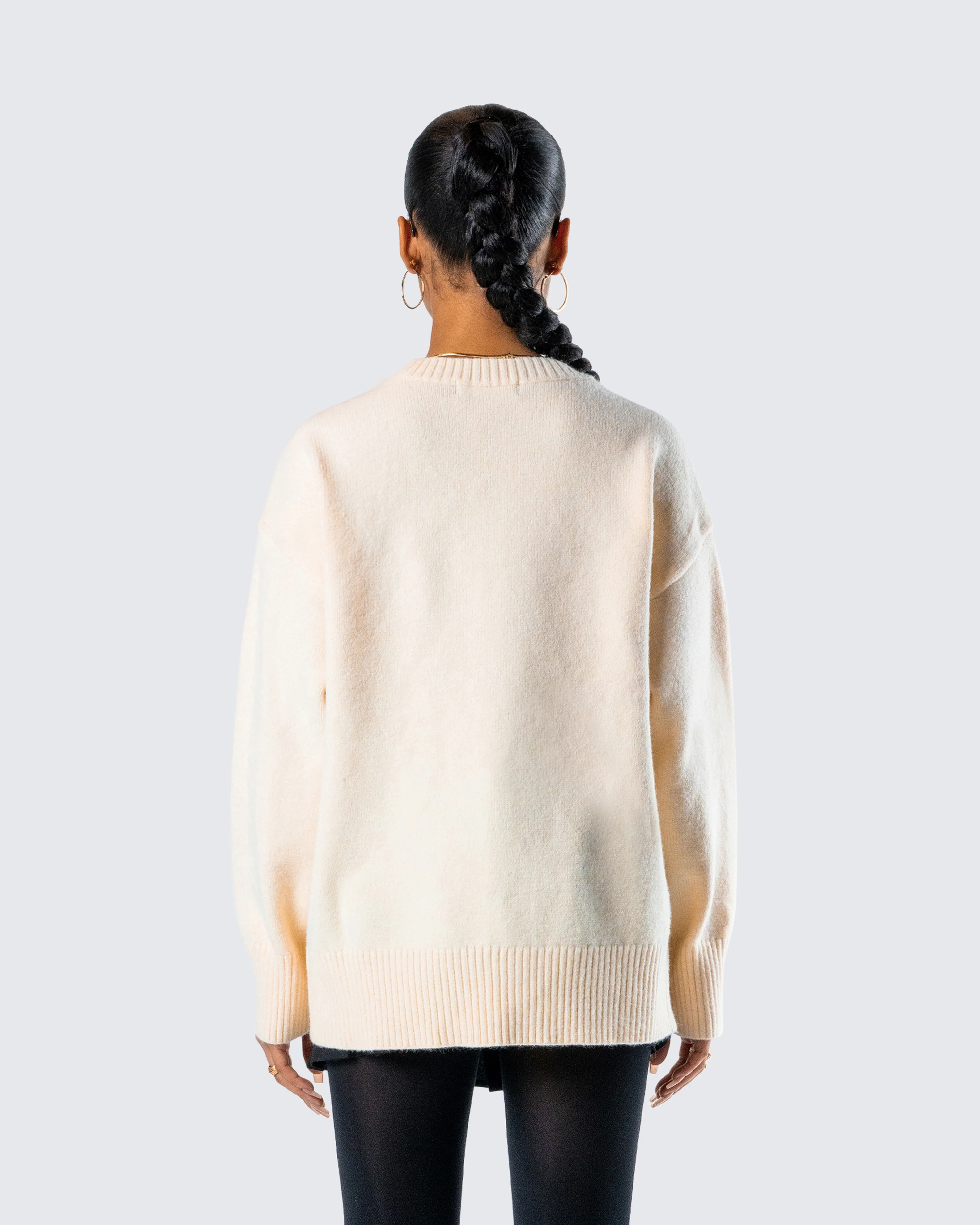 Magnolia Cream Sweater Knit Top - Image 7