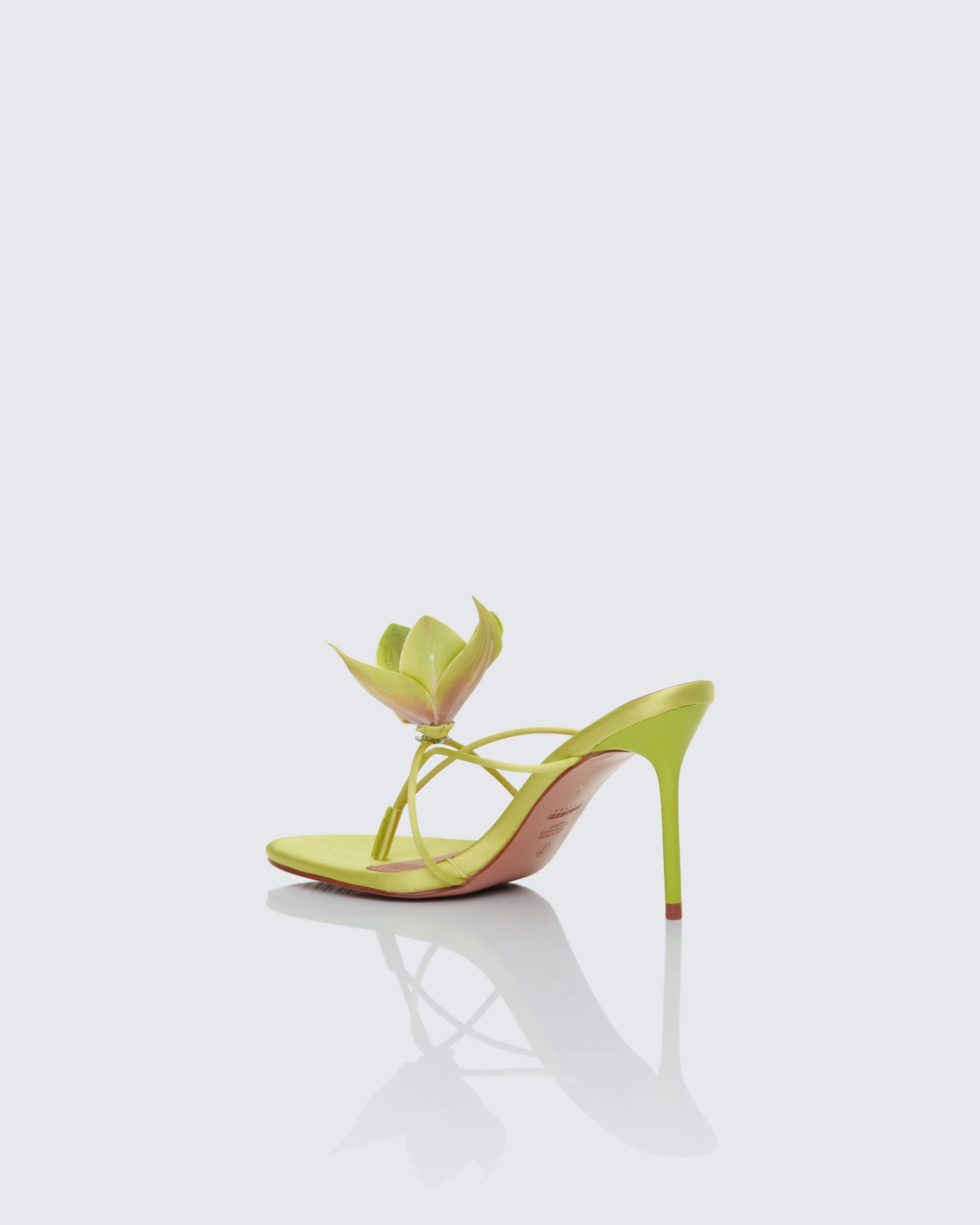 Malani Lime Corsage Thong Sandal - Image 3