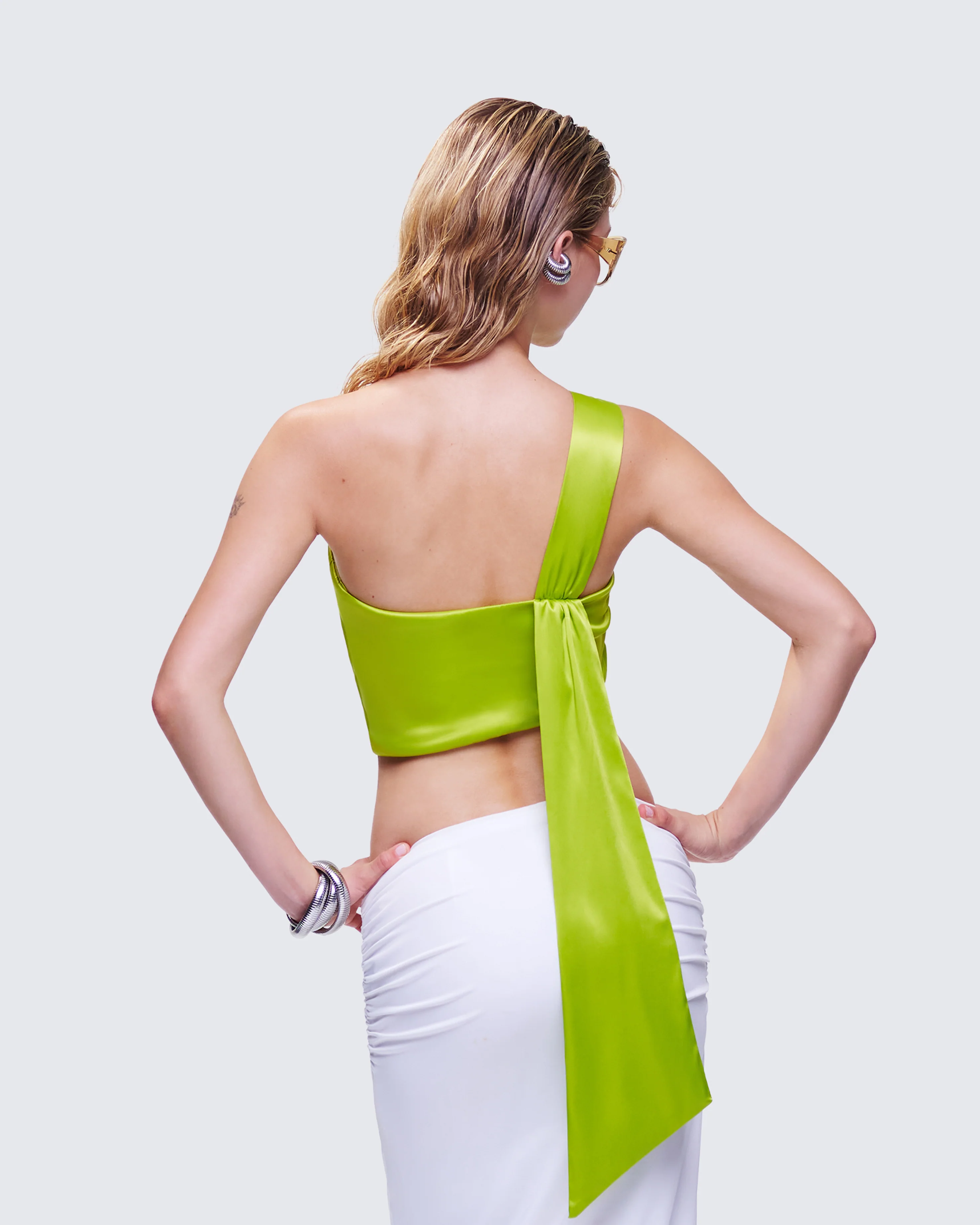 Marena Green Cropped Top - Image 4