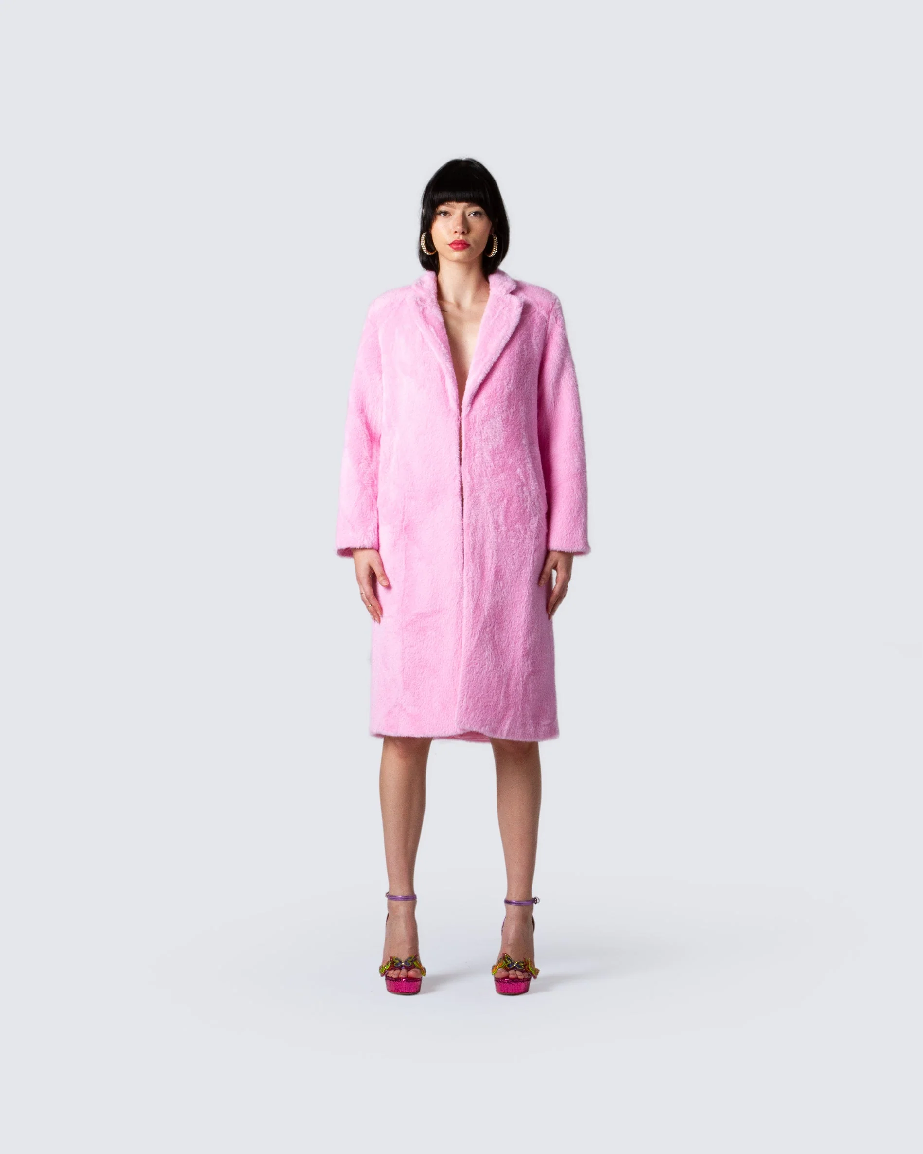 Margot Faux Fur Midi Coat - Image 4
