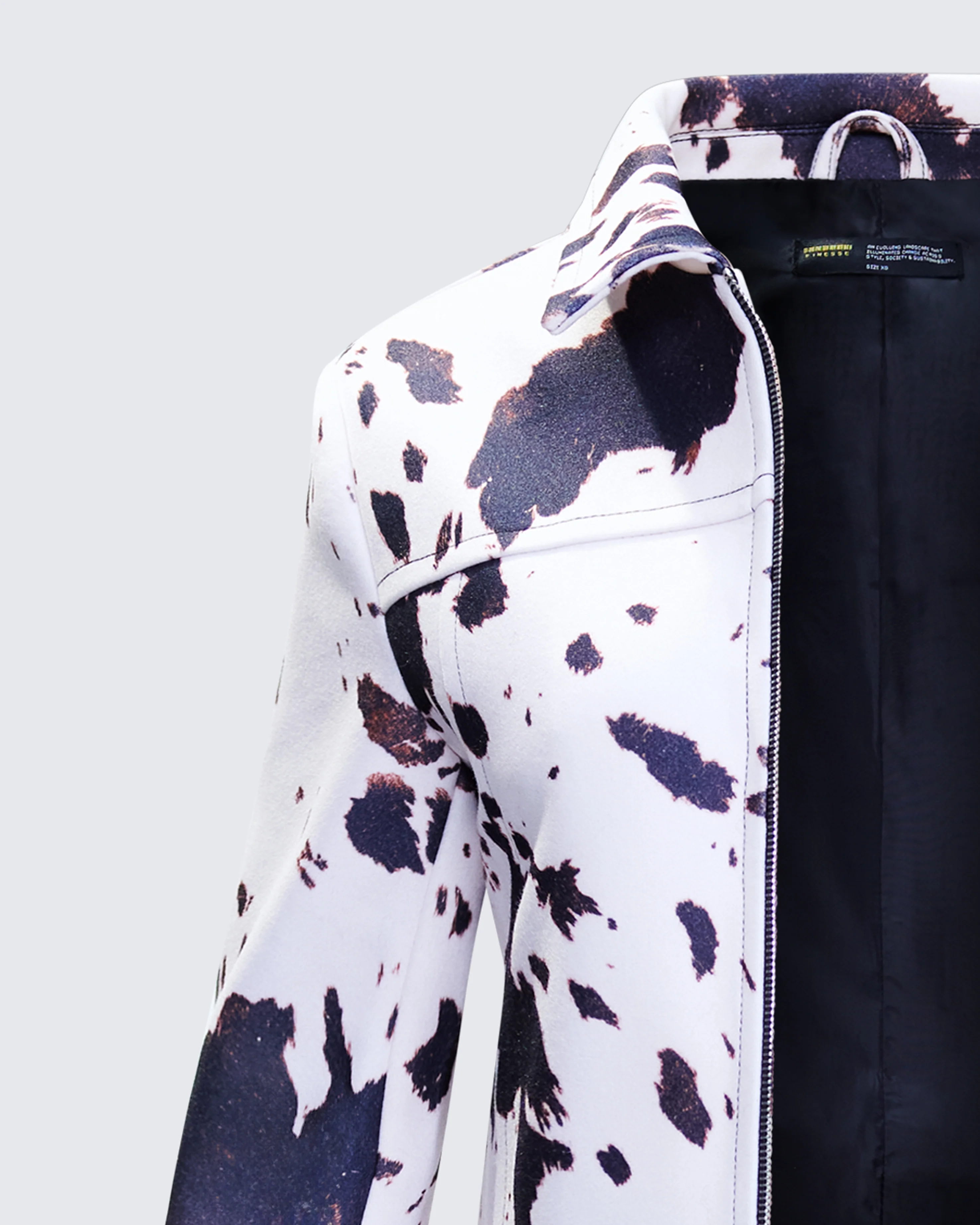 Marnie Multi Vegan Cowhide Jacket - Image 6