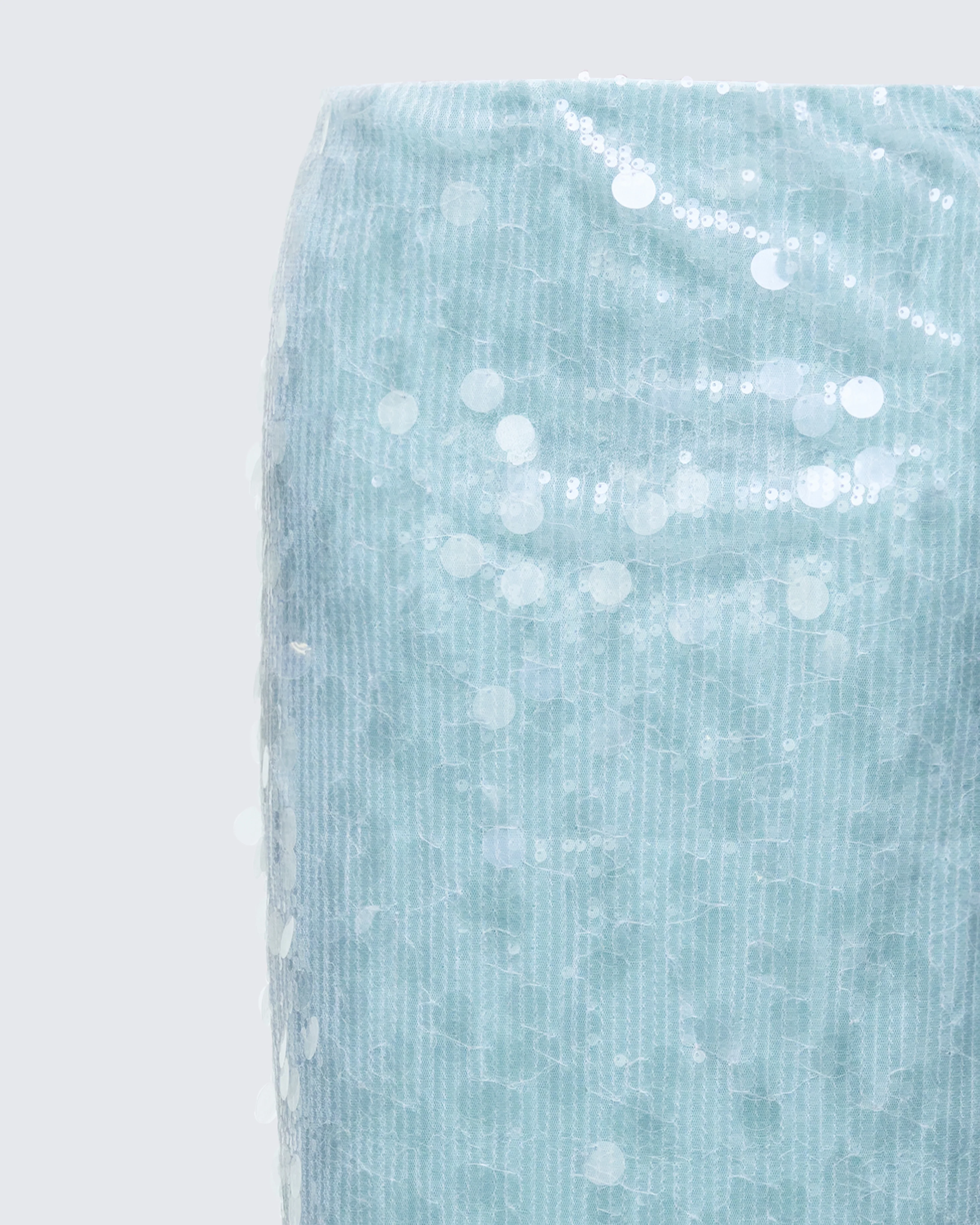 Marta Green Sequin Maxi Skirt - Image 6