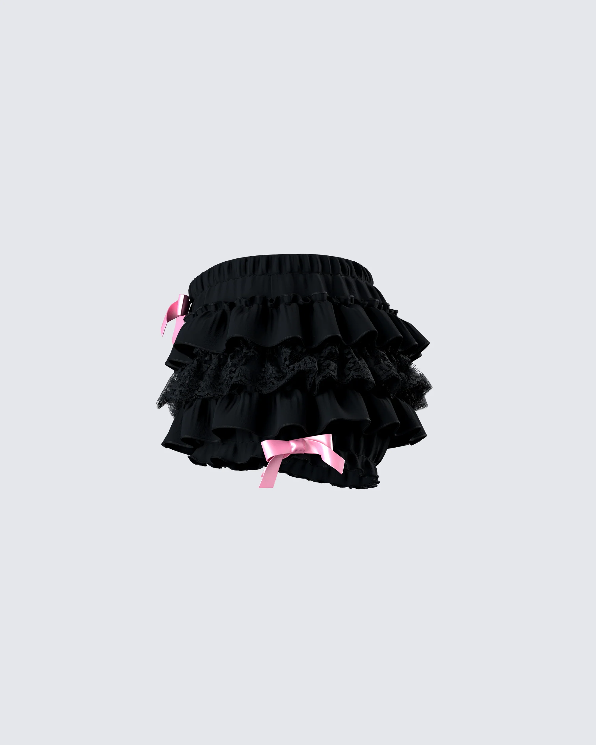 Martina Black Ruffle Short - Image 2