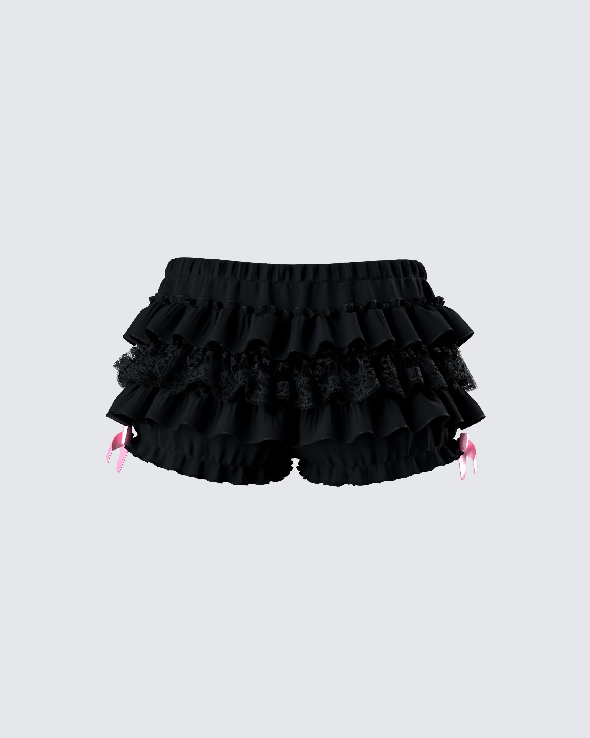 Martina Black Ruffle Short - Image 3