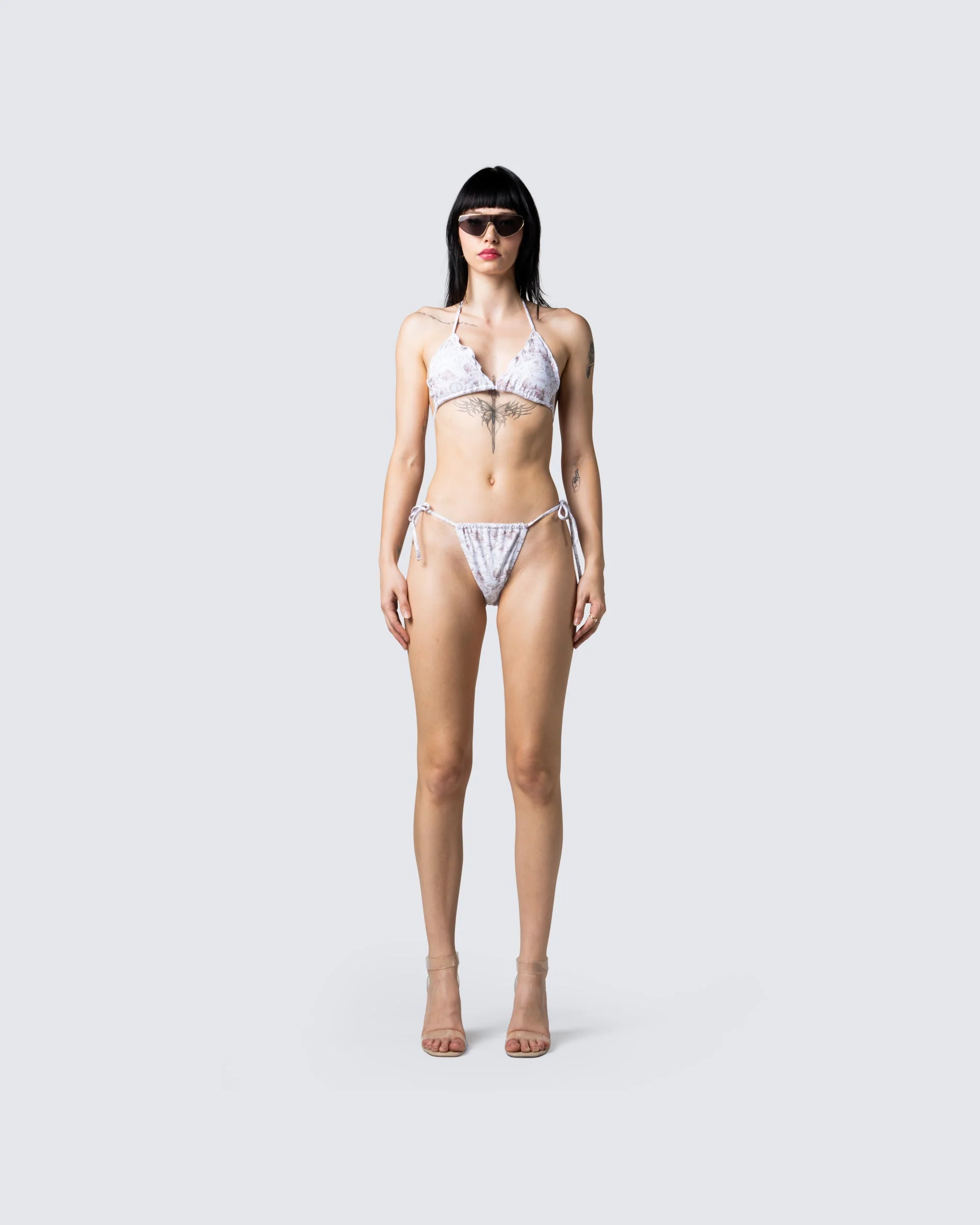 Mason White Print Bikini Bottom - Image 4